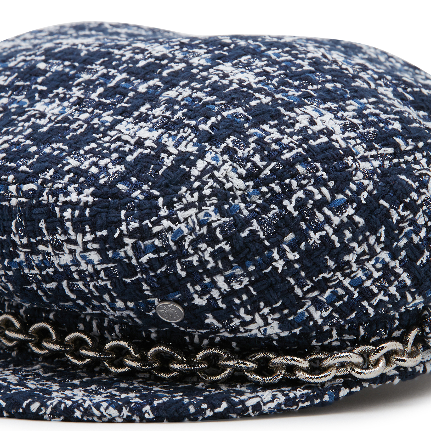 

NEW ABBY HAT 19PS SHINY TWEED NAVY, Blue