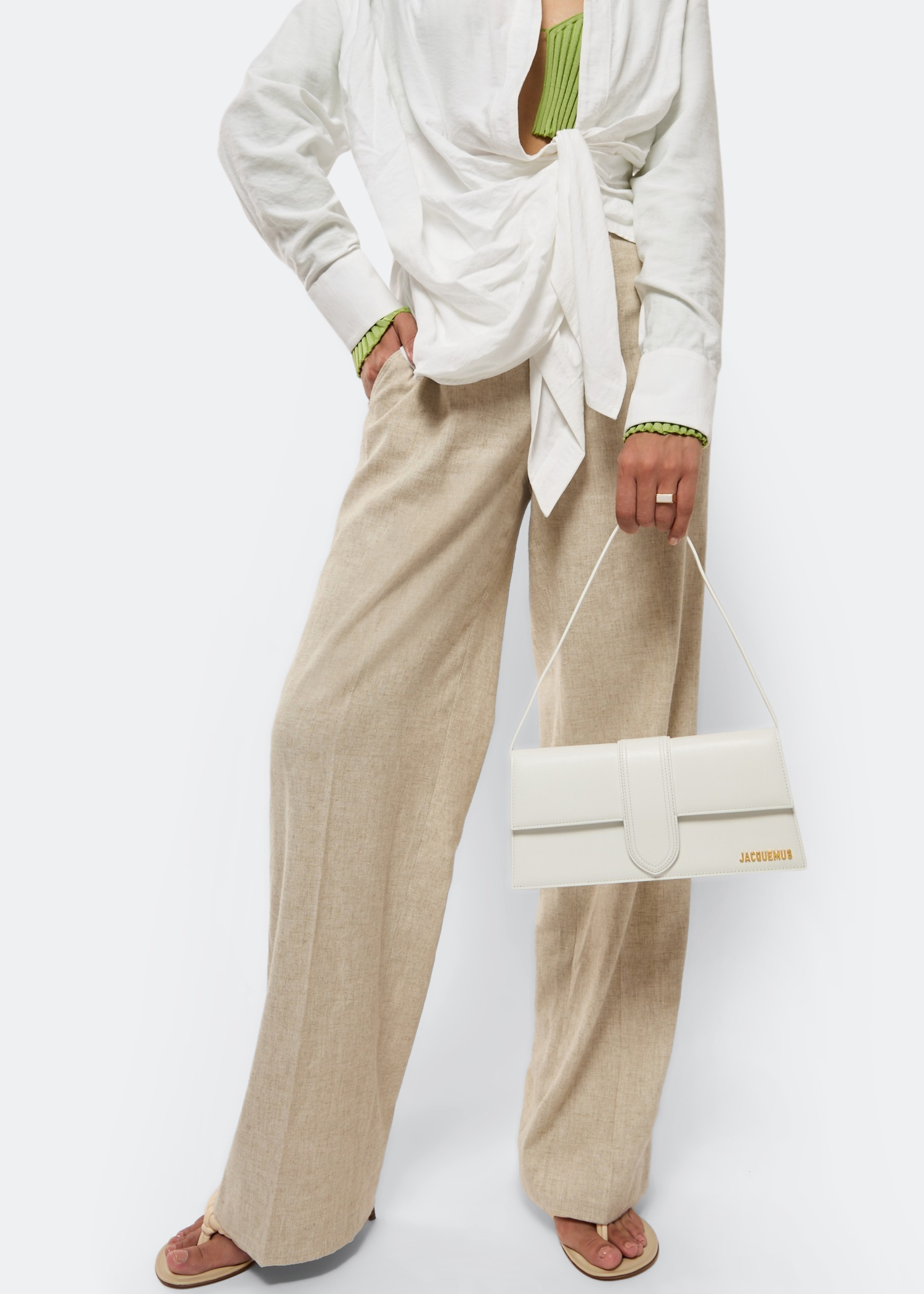 

Le Bambino long bag, White
