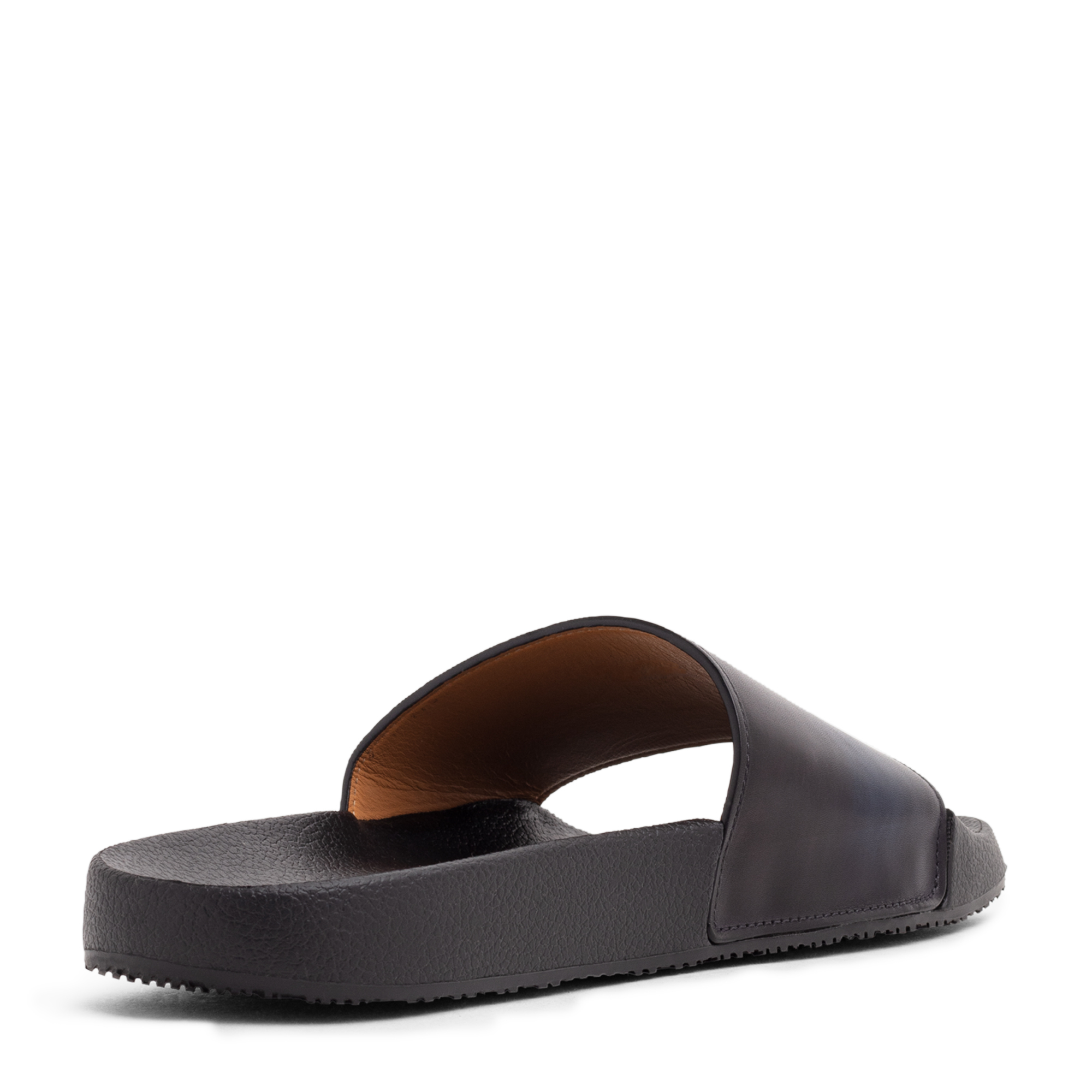 

Leather slides, Blue