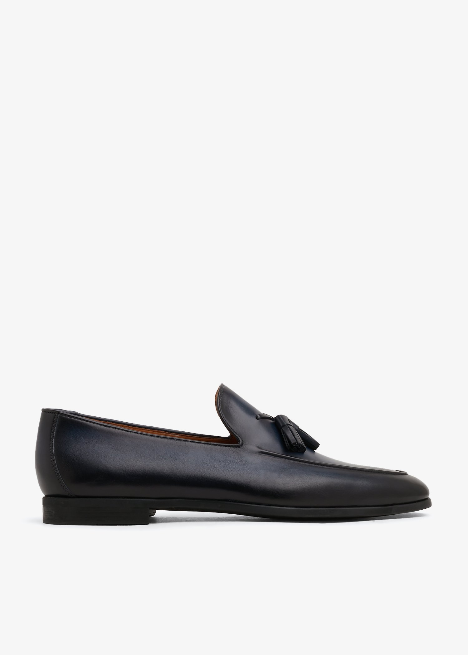 Leather loafers, Blue