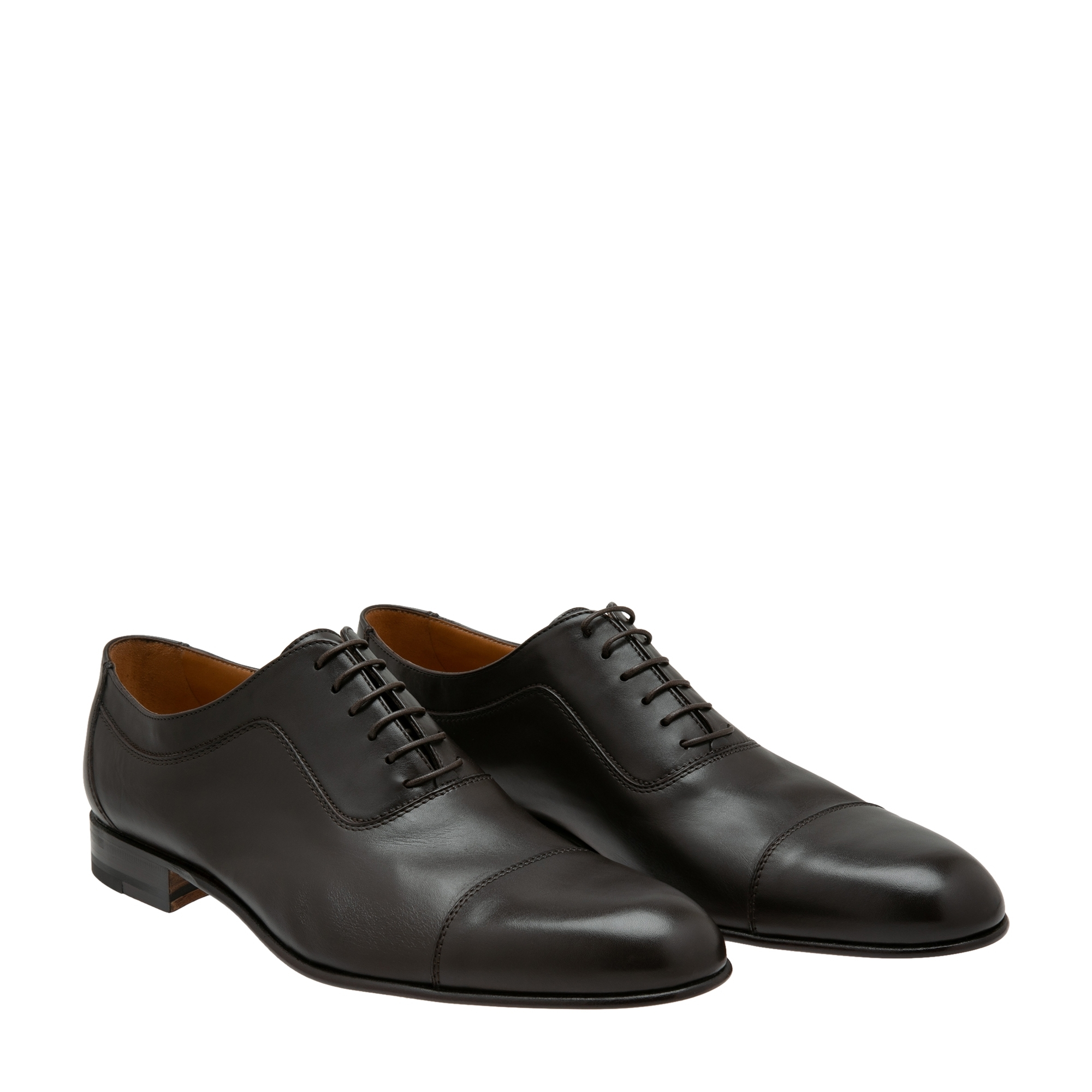 

Leather Oxford shoes, Brown
