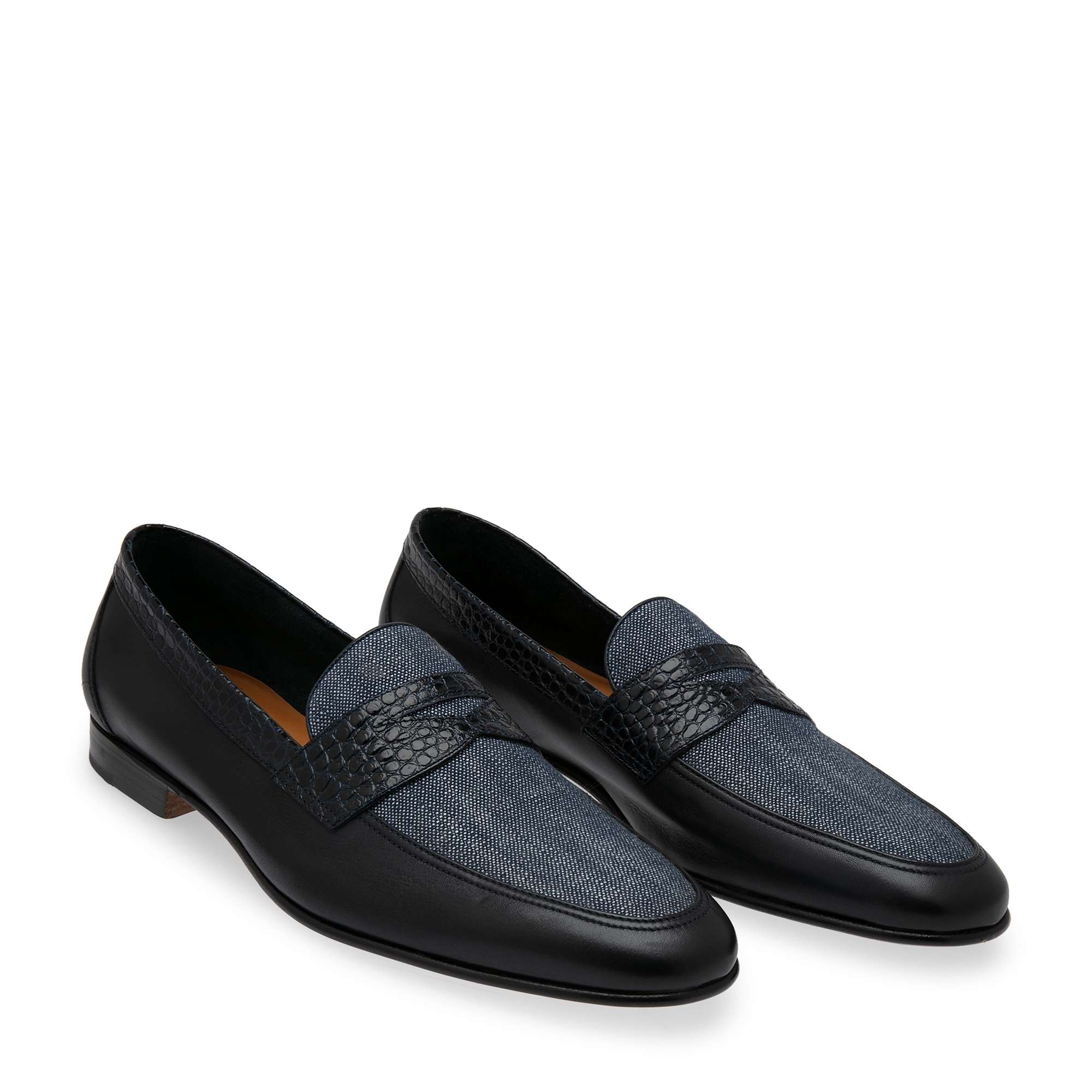 

Dual-tone loafers, Blue
