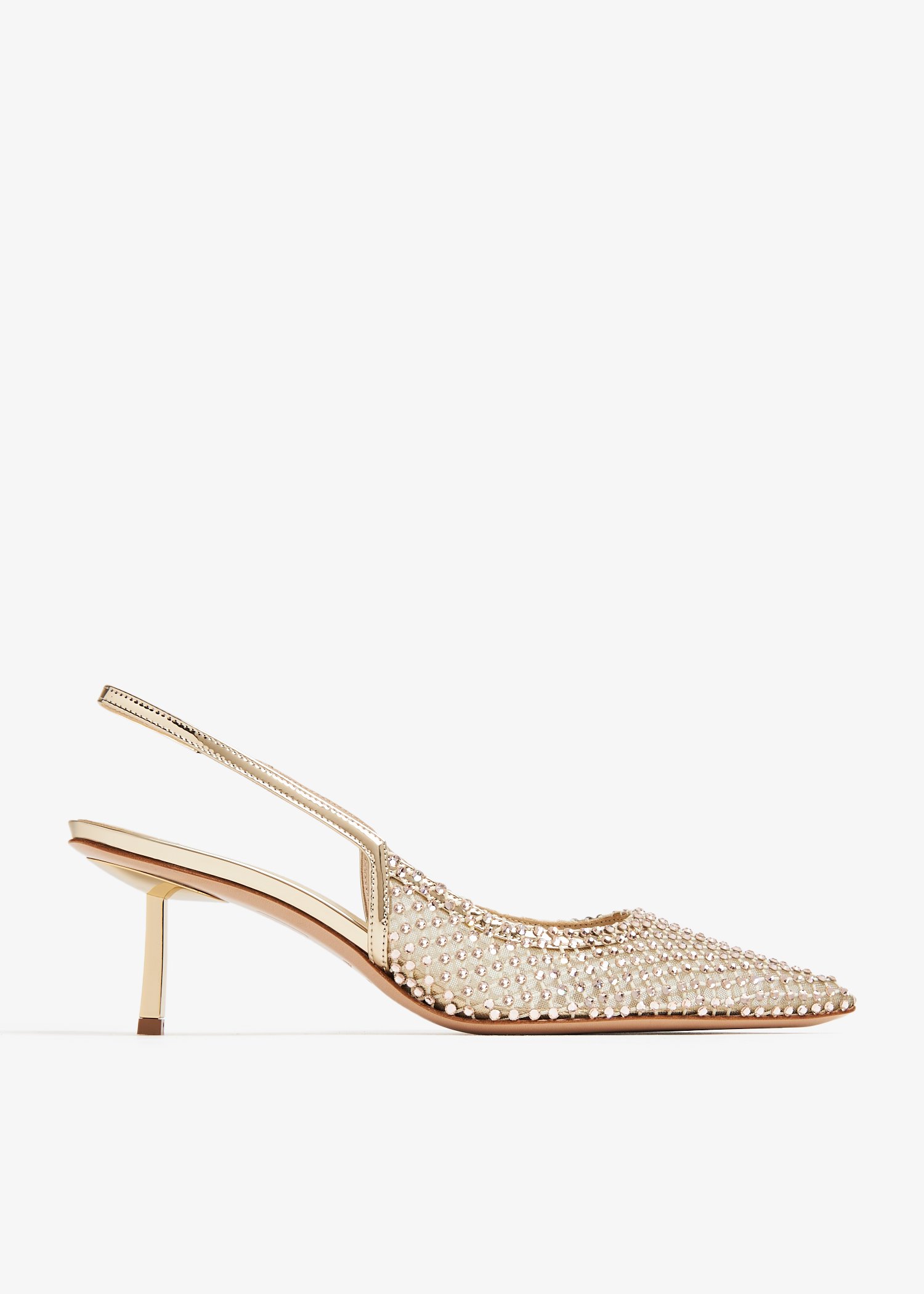 

Chanel Gilda slingback pumps, Gold