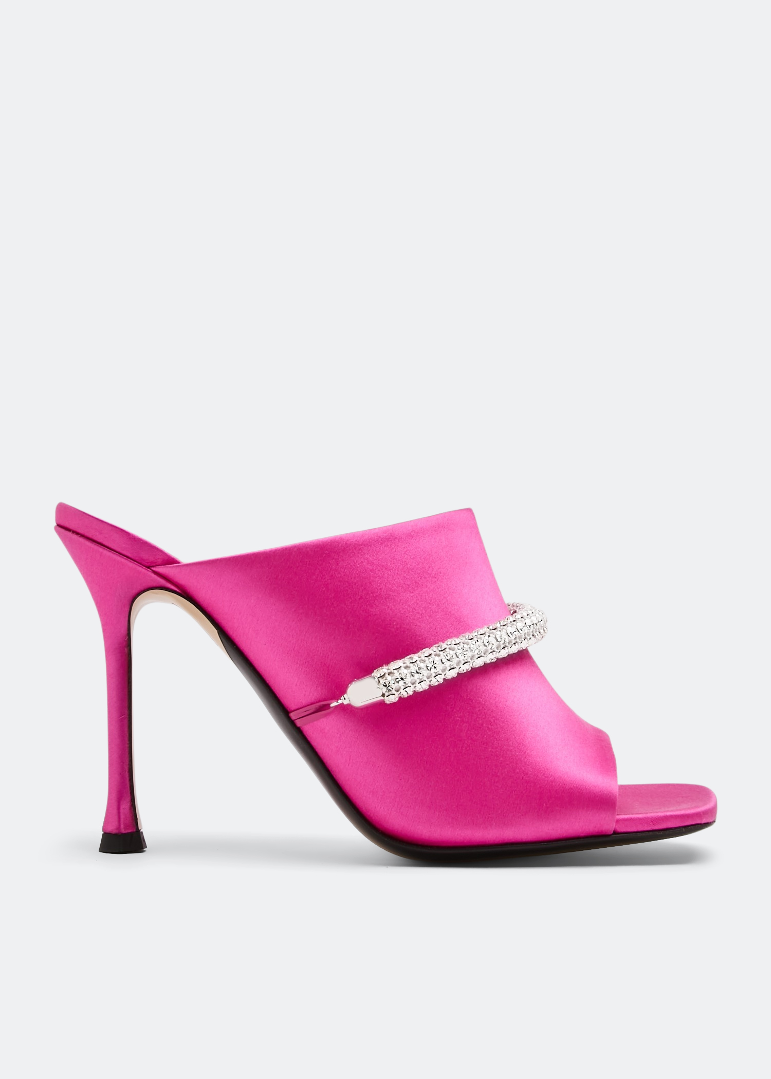 

Crystal-embellished mules, Pink