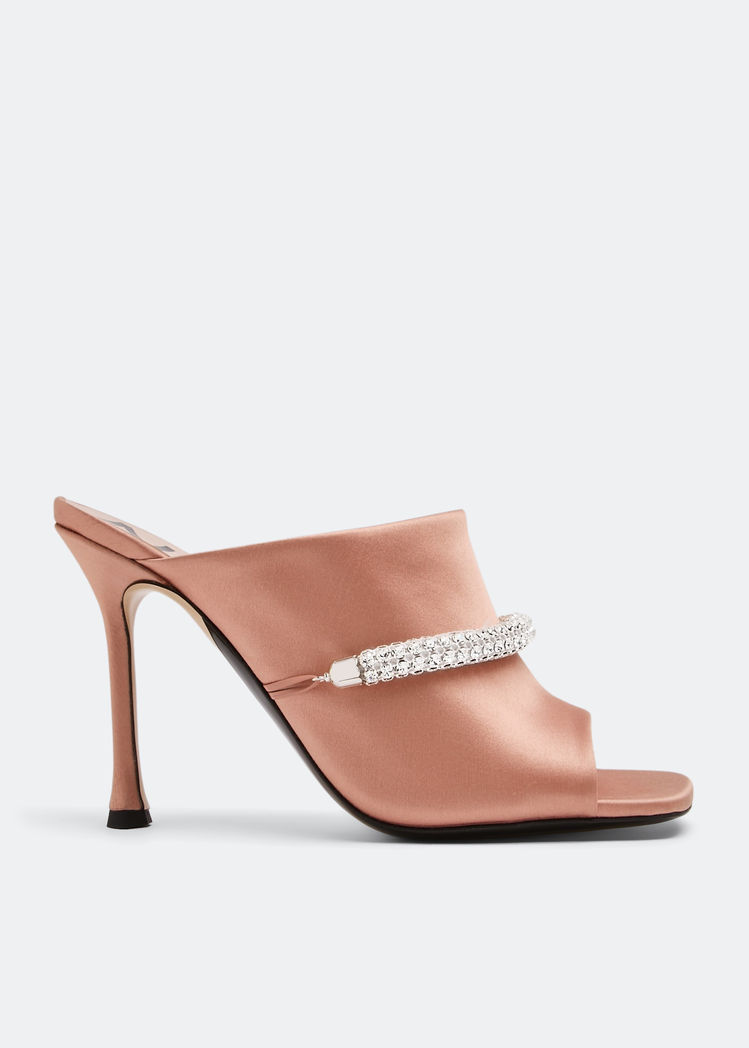 

Crystal-embellished mules, Pink