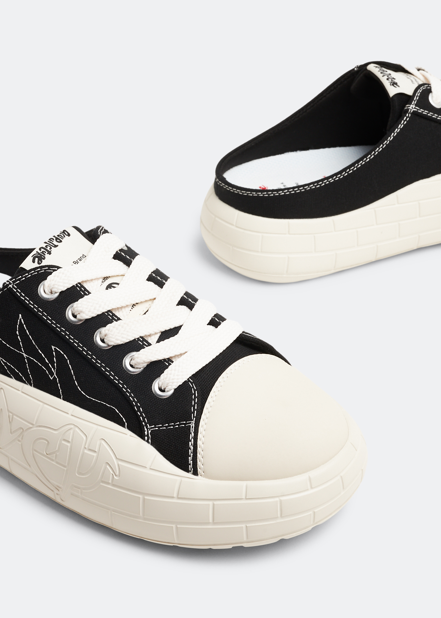 Acupuncture Acu Wave Sneakers In White Leather And Fabric | ModeSens