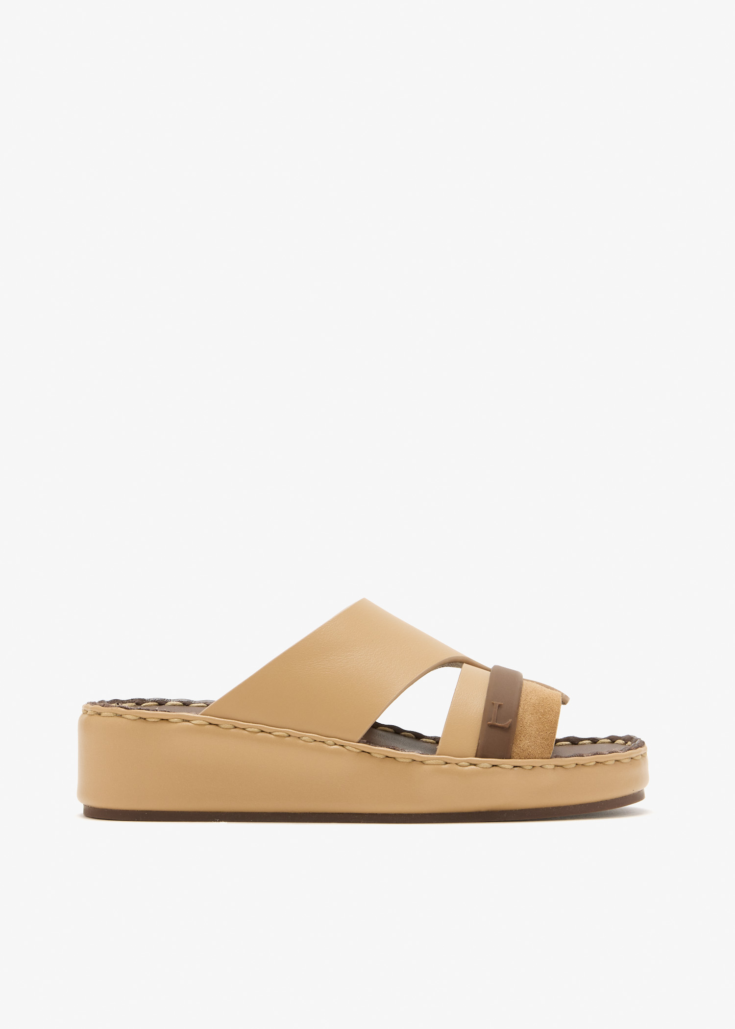 

Rubber Grip sandals, Beige