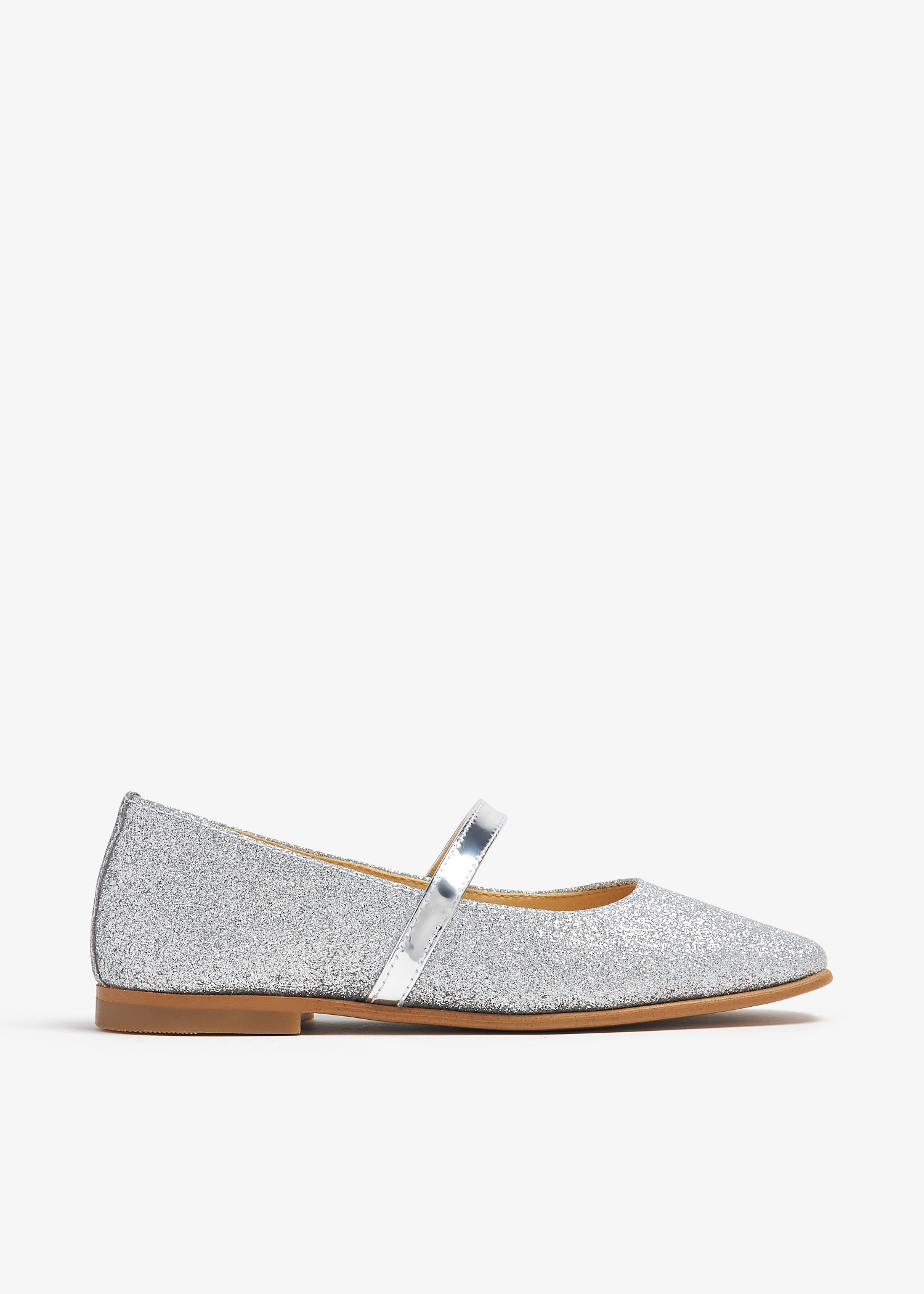 

Glitter essential ballerinas, Silver