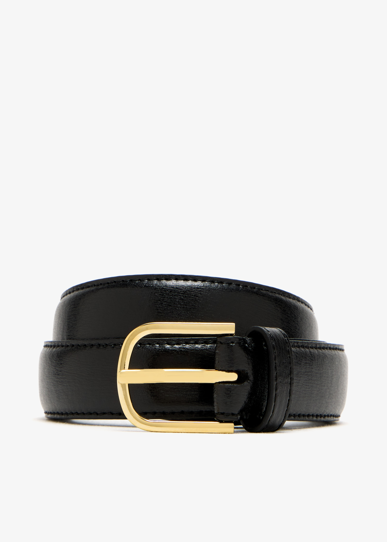 

Slim trouser belt, Black
