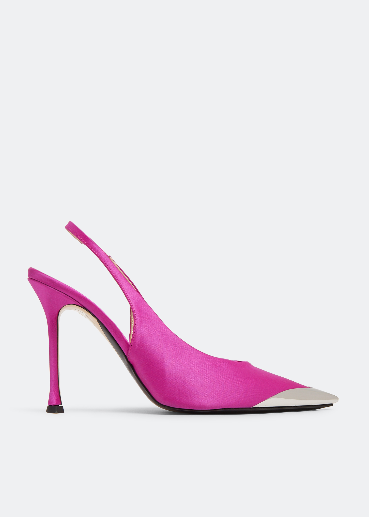 

Satin sling-back pumps, Pink