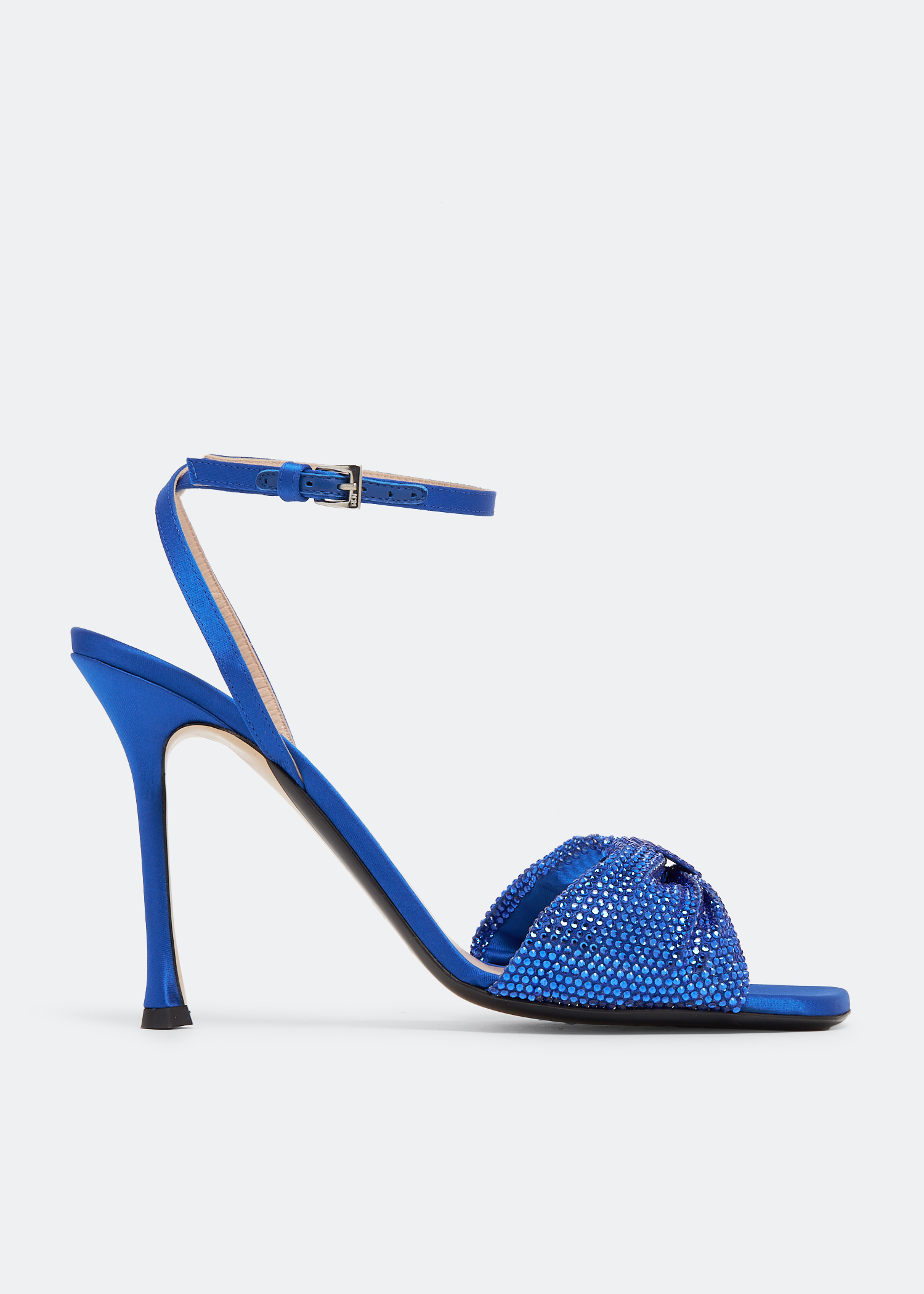 

Crystal-embellished bow sandals, Blue