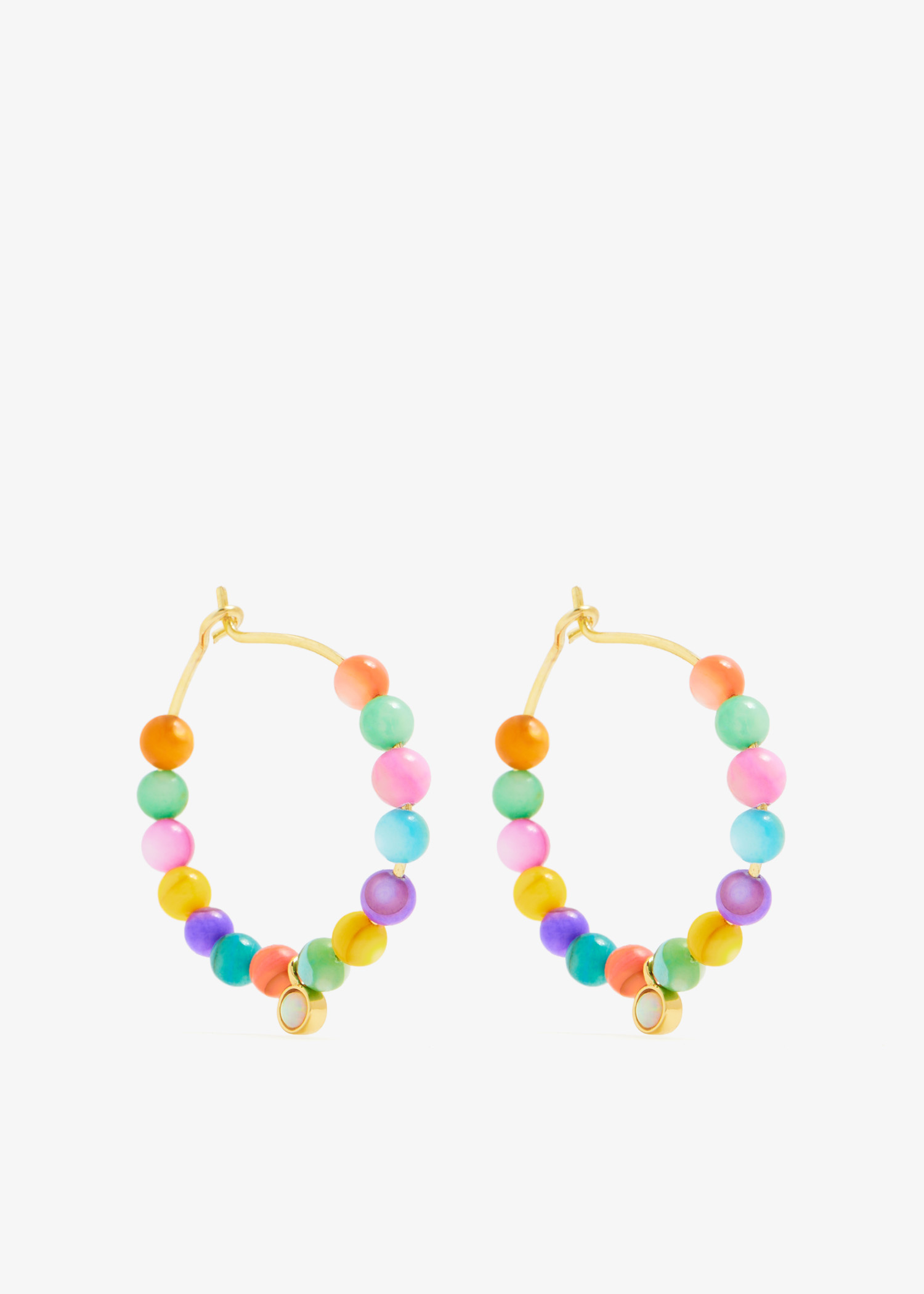 

Carnival hoop earrings, Multicolored
