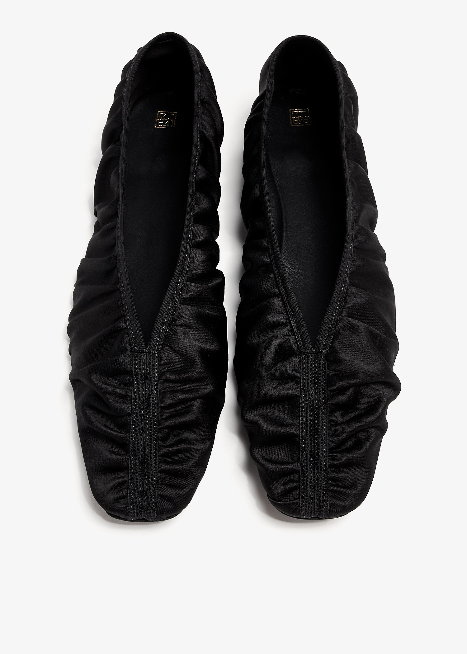 TOTEME The Gathered ballet flats for Women - Black in KSA TOTEME The Gathered ballet flats for Women - Black in KSA