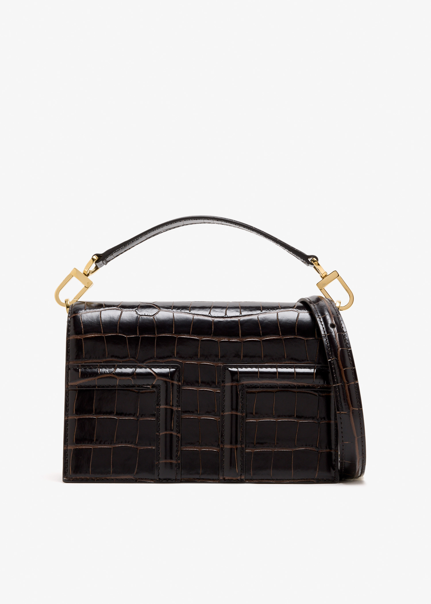 

T-Flap mini bag, Brown