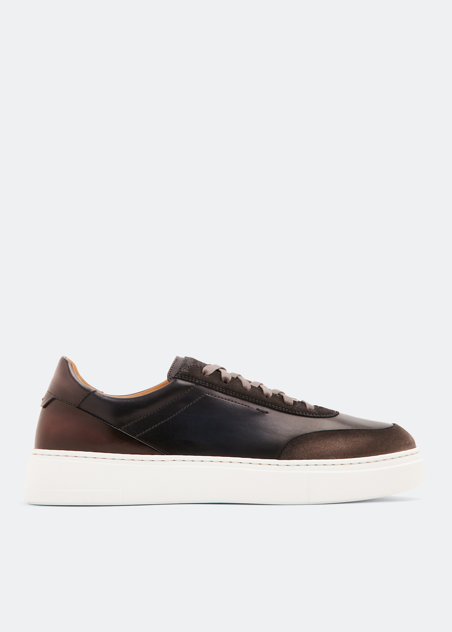 

Leather sneakers, Brown