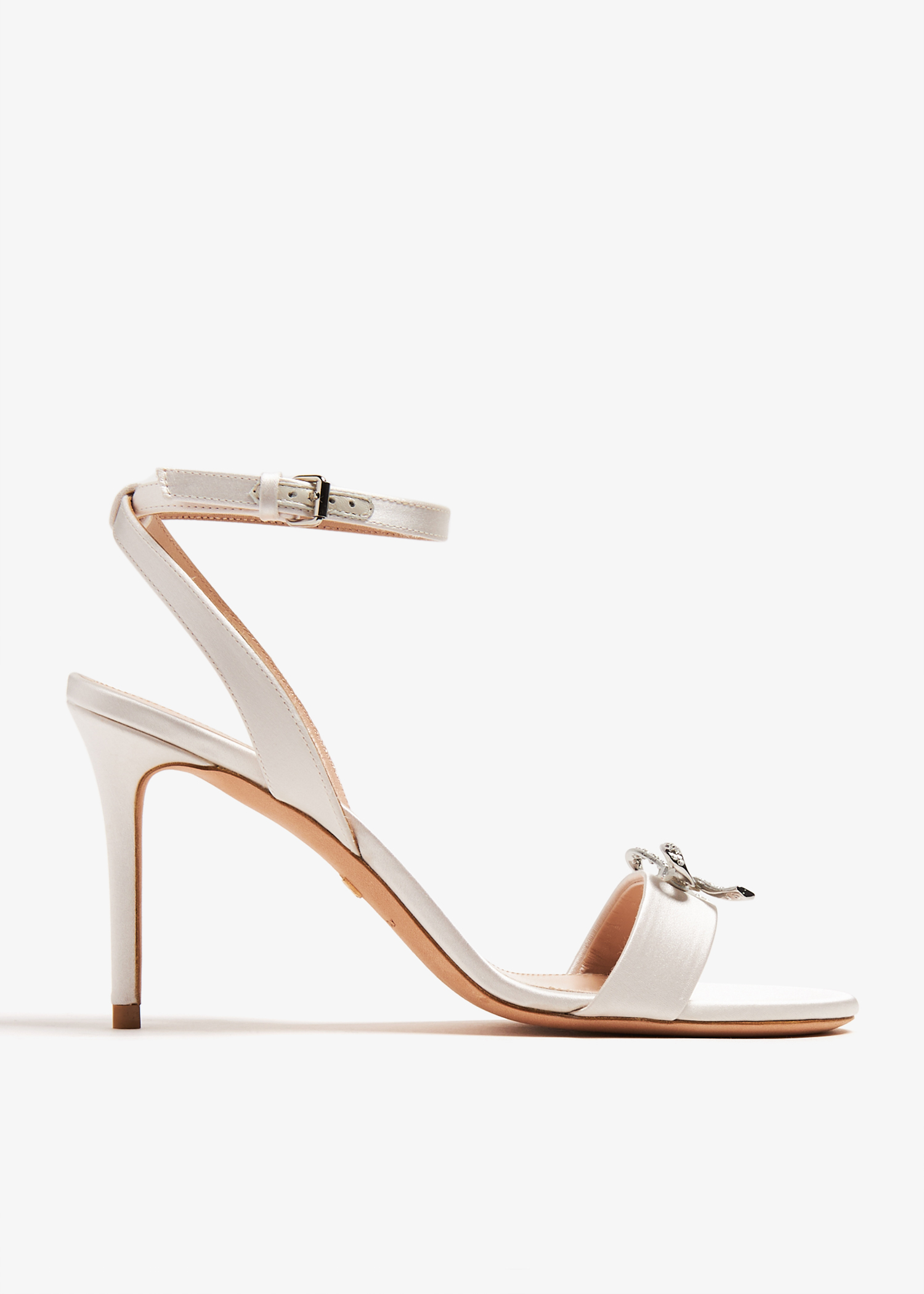 

Diamond Ribbon sandals, White