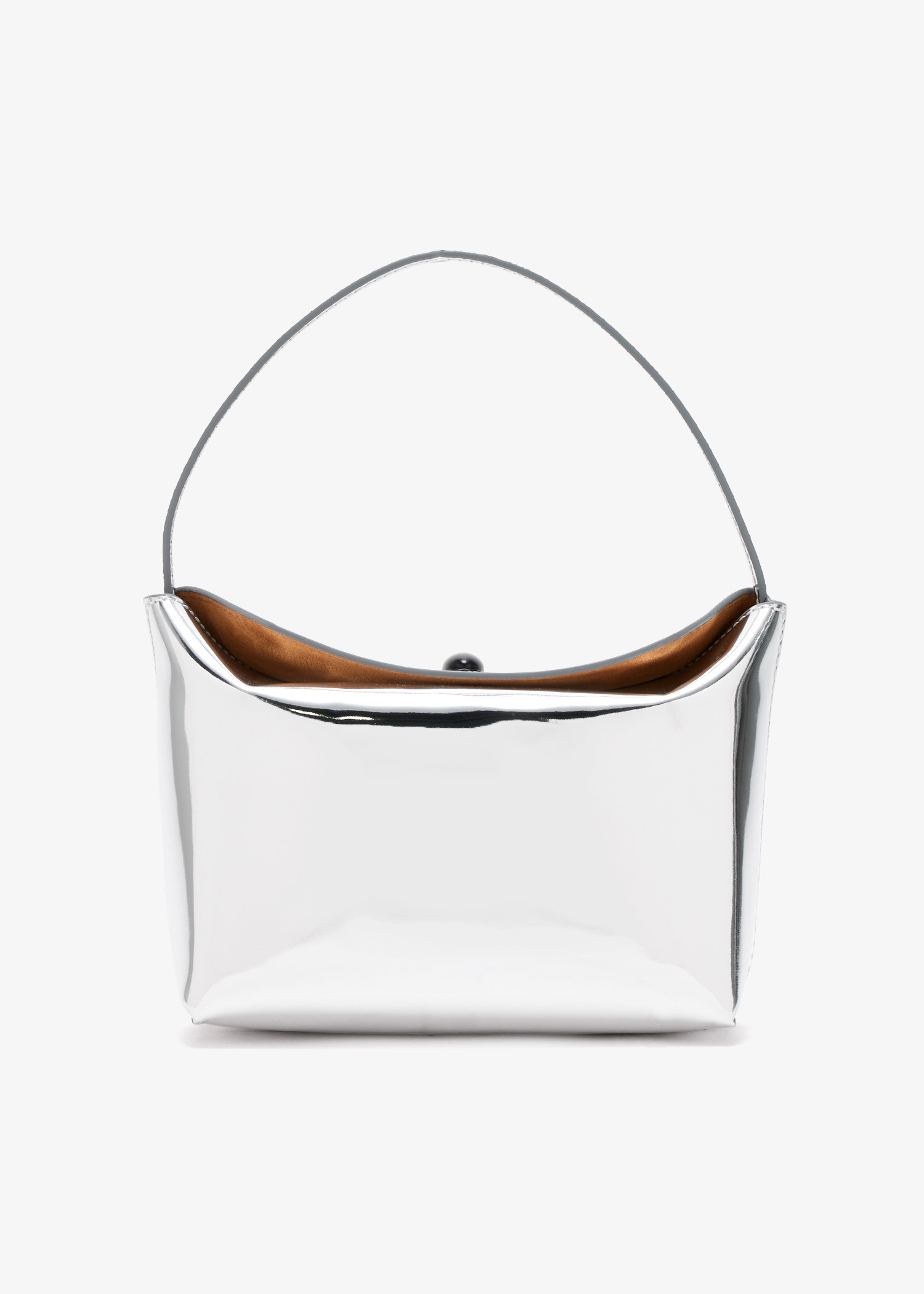 

Turnlock mini bag, Silver