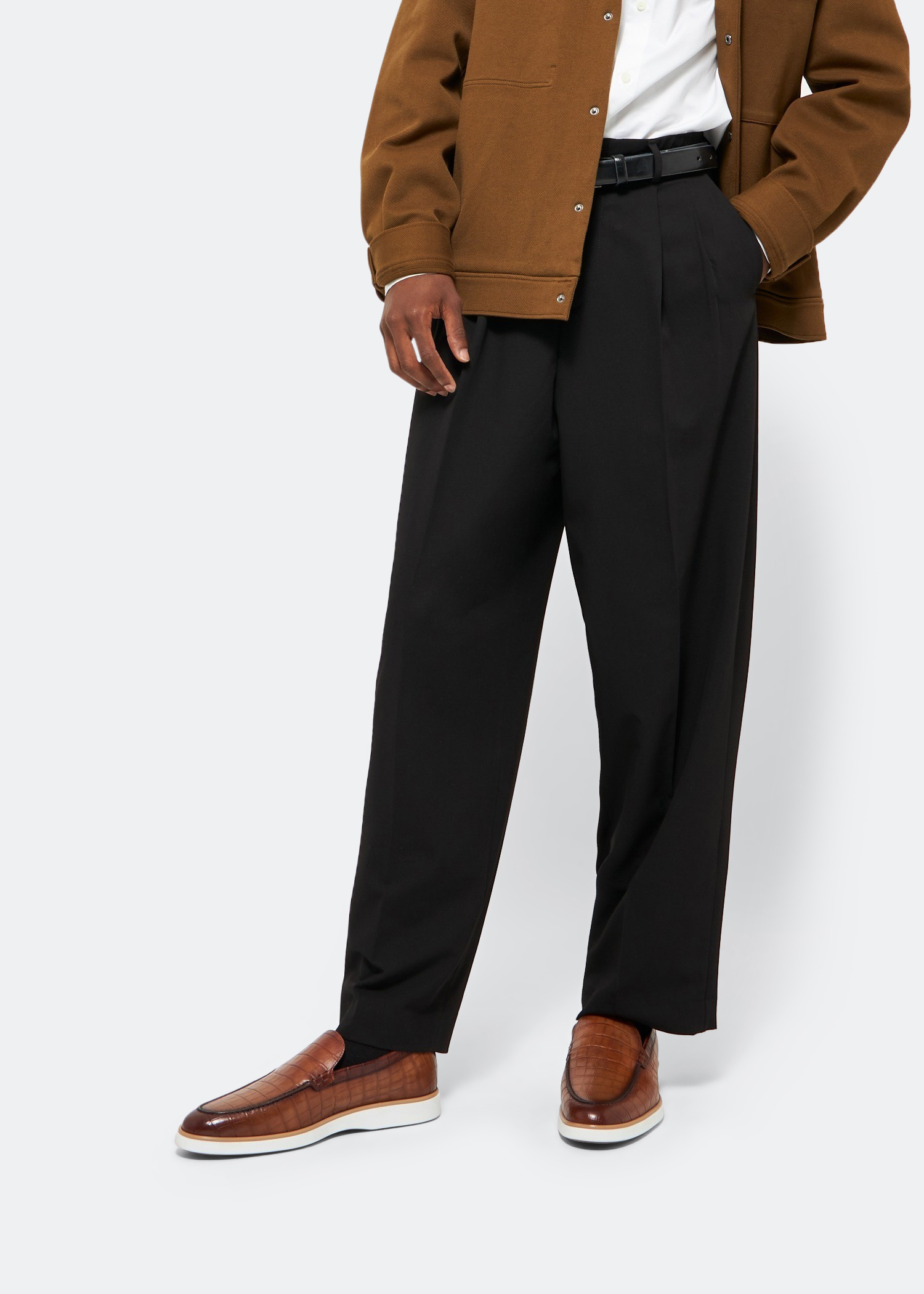 

Leather loafers, Brown