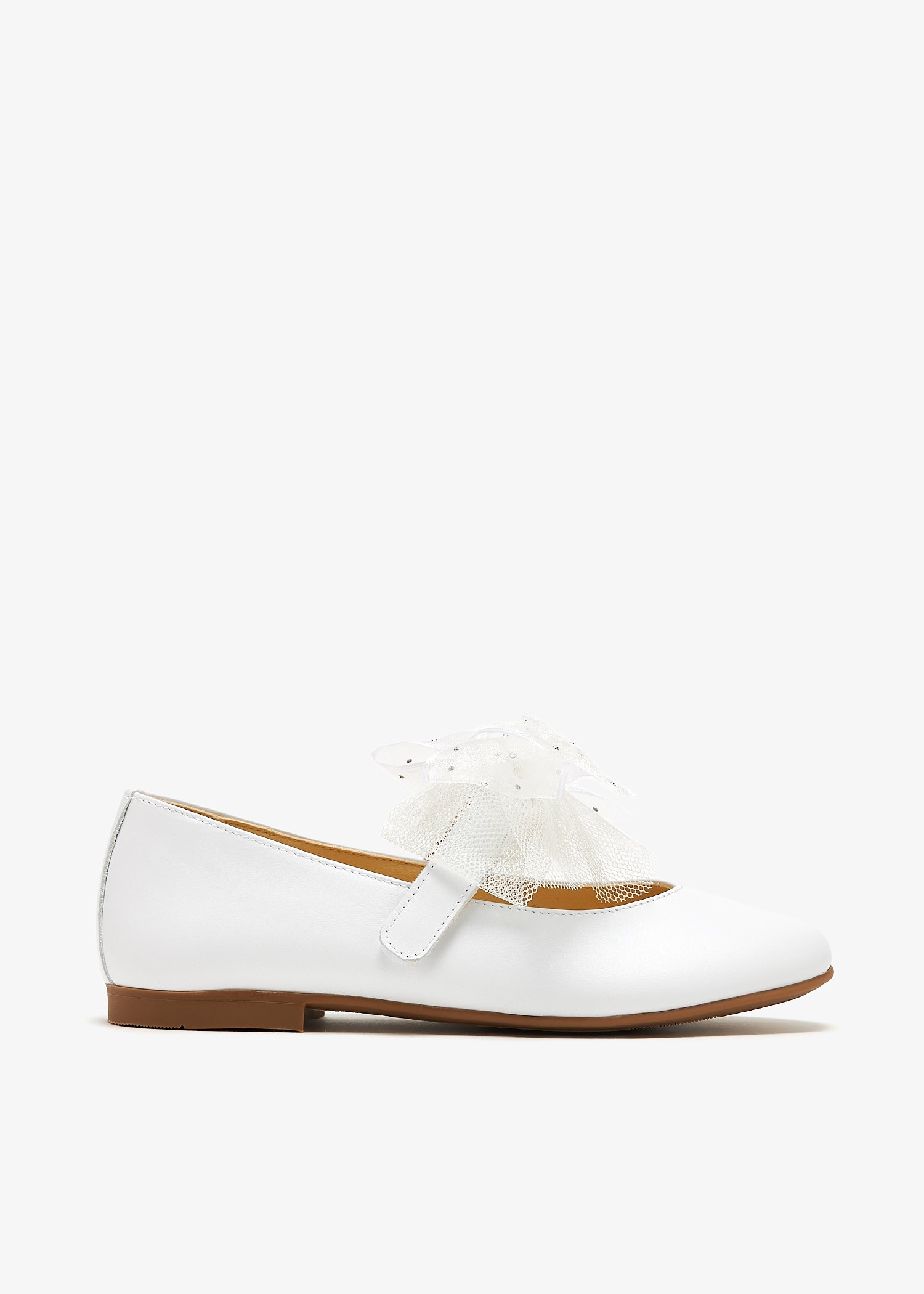 

Bow Mary Jane ballerinas, White
