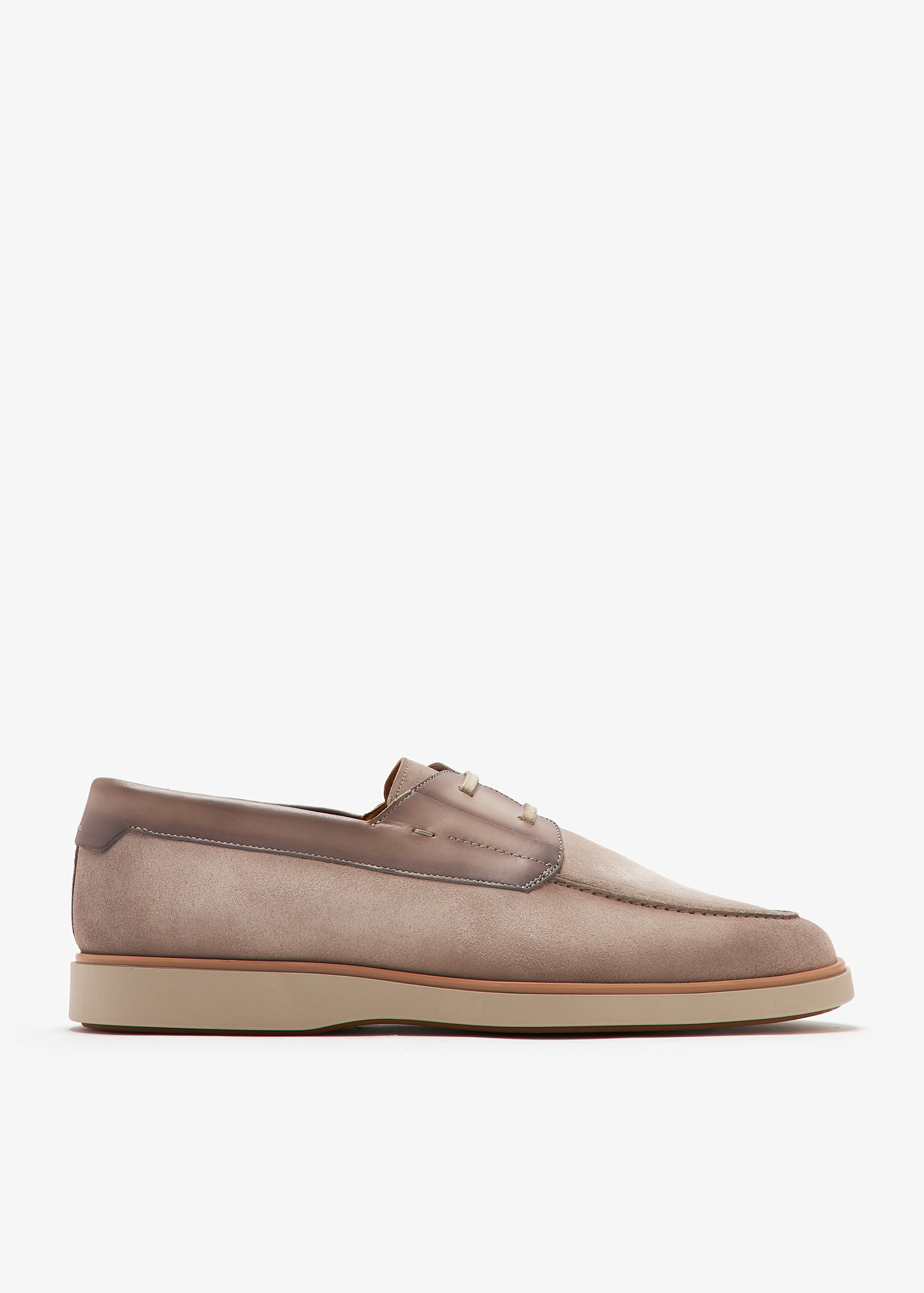 

Suede boat shoes, Taupe