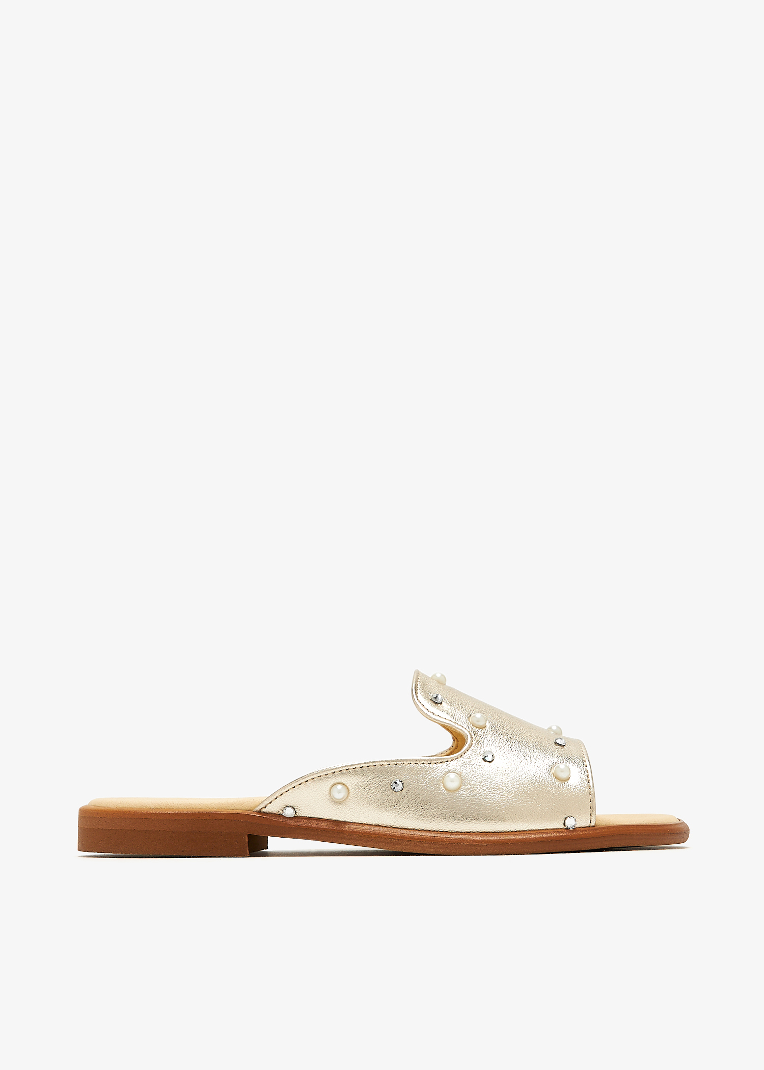 

Embellished sandals, Gold