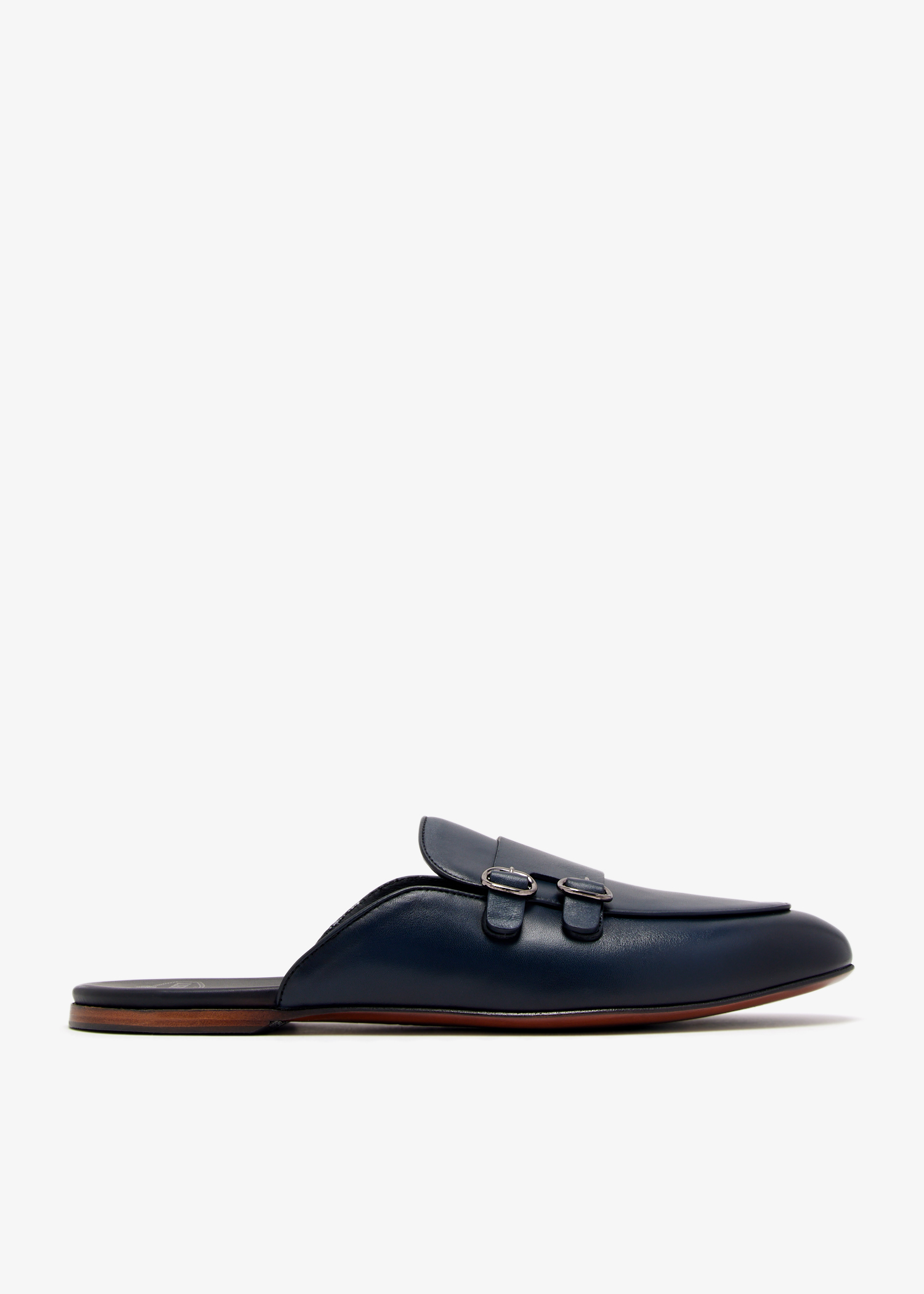 

Leather slippers, Navy