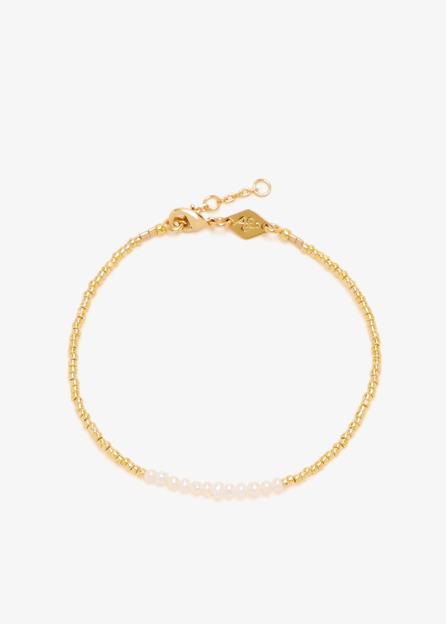 

Slim Pearly bracelet, Gold