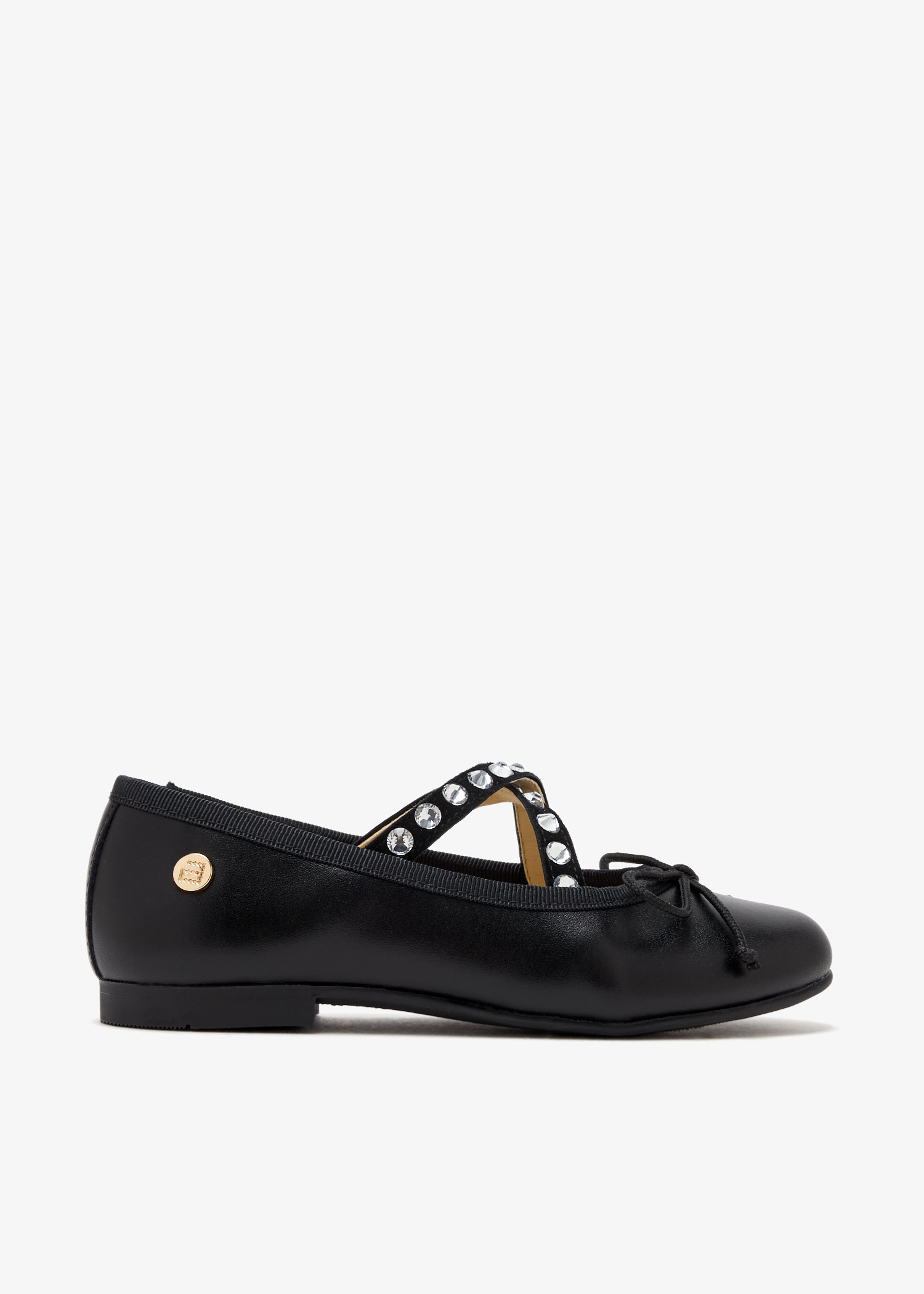 

Studded ballerinas, Black