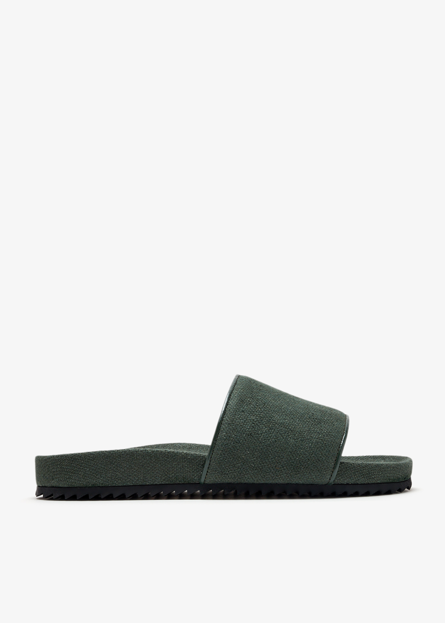 

Renato linen slides, Green