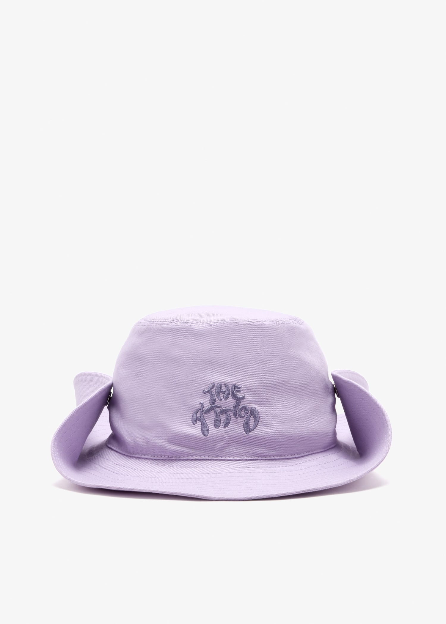 

Logo embroidered wide brim cap, Purple