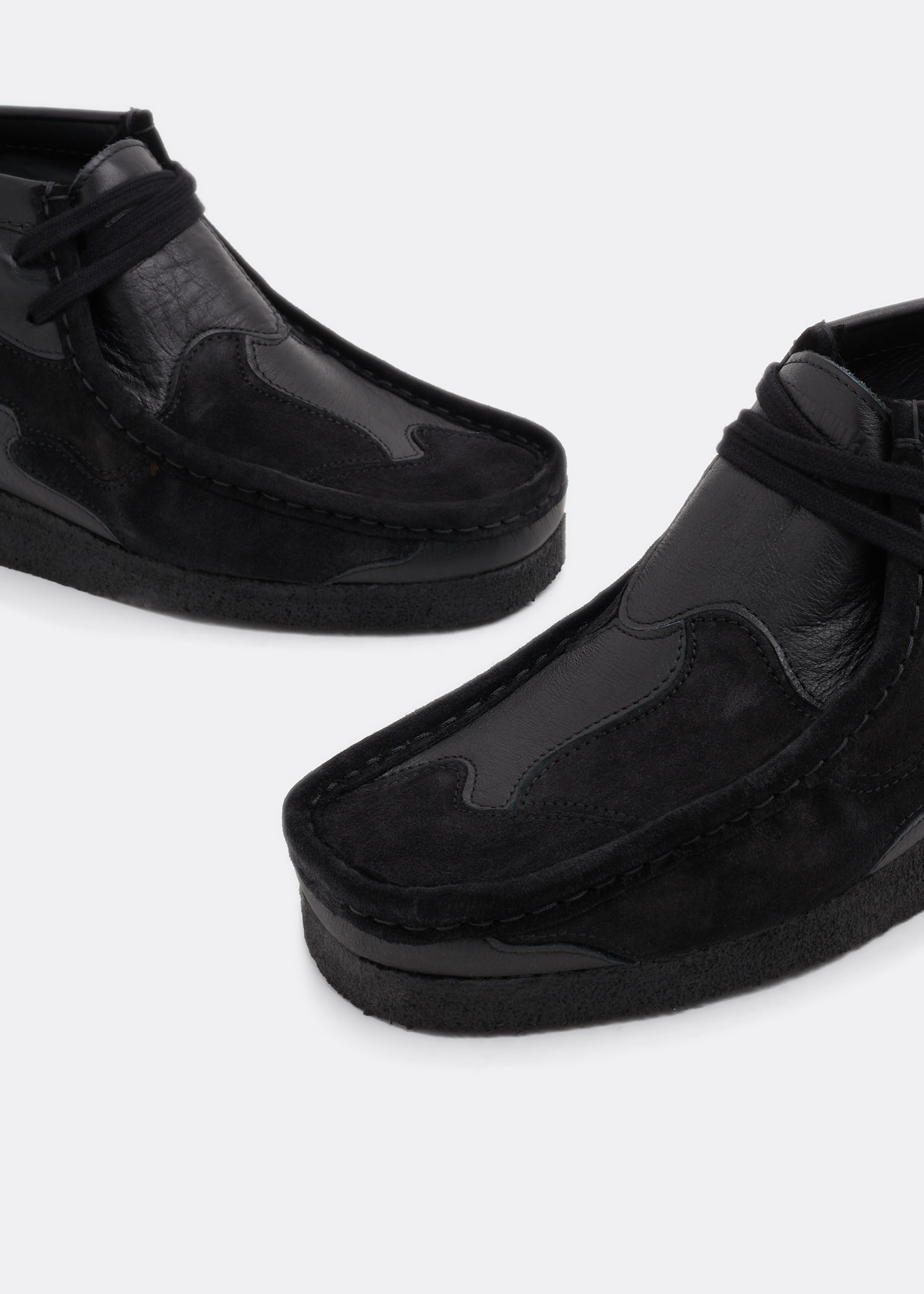 

Wallabee Patch boots, Black