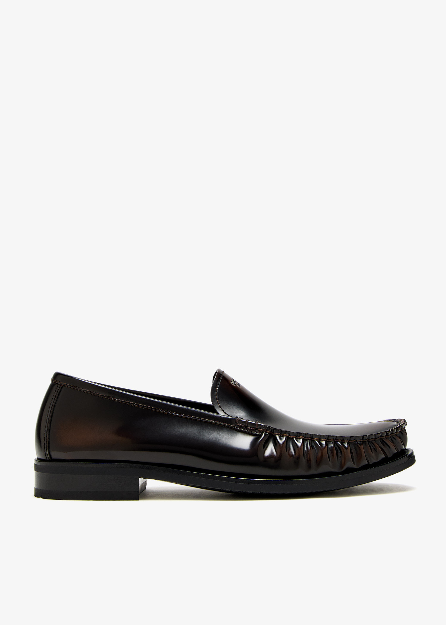 

Brushed leather loafers, Brown