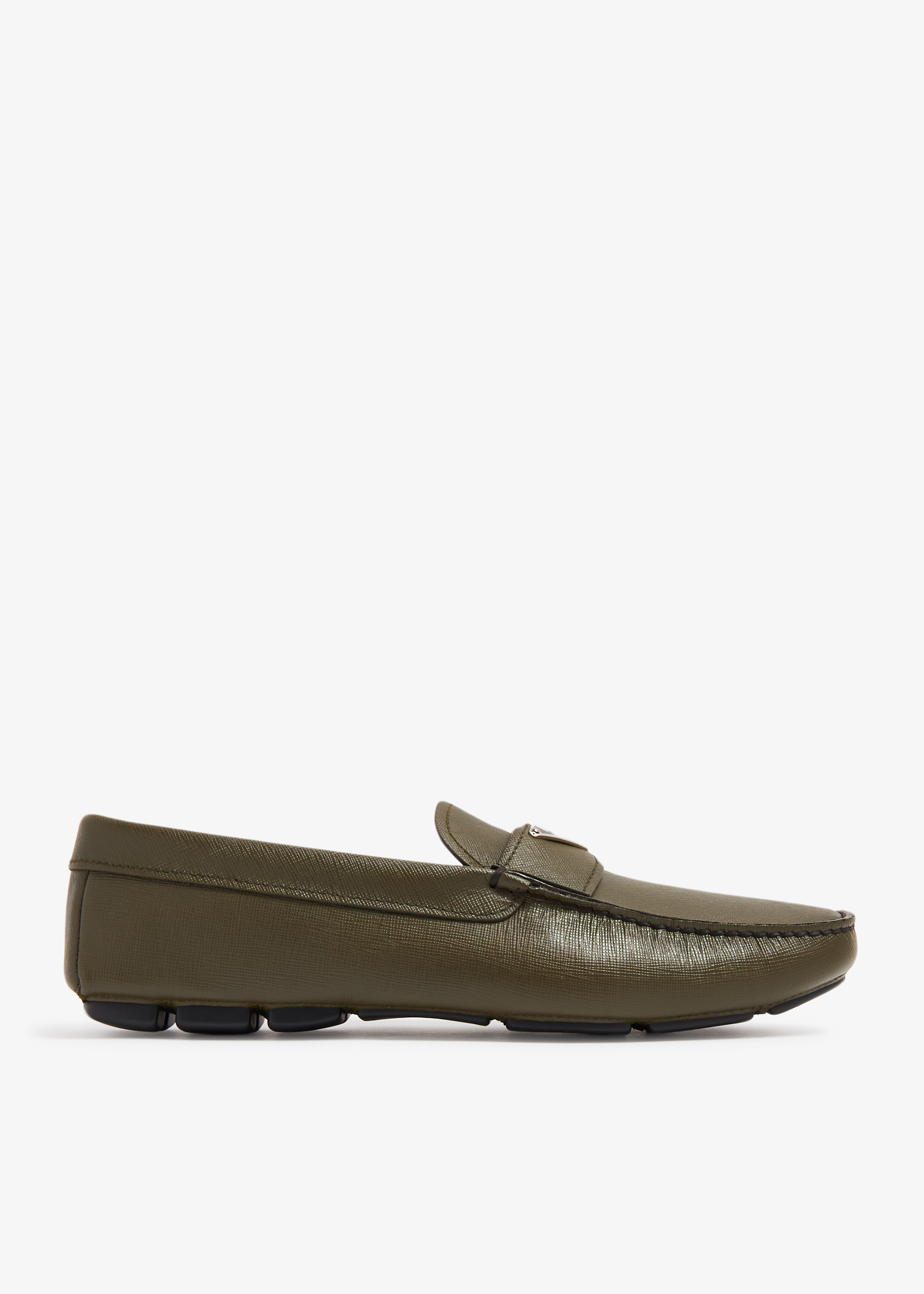 

Saffiano leather drivers, Green