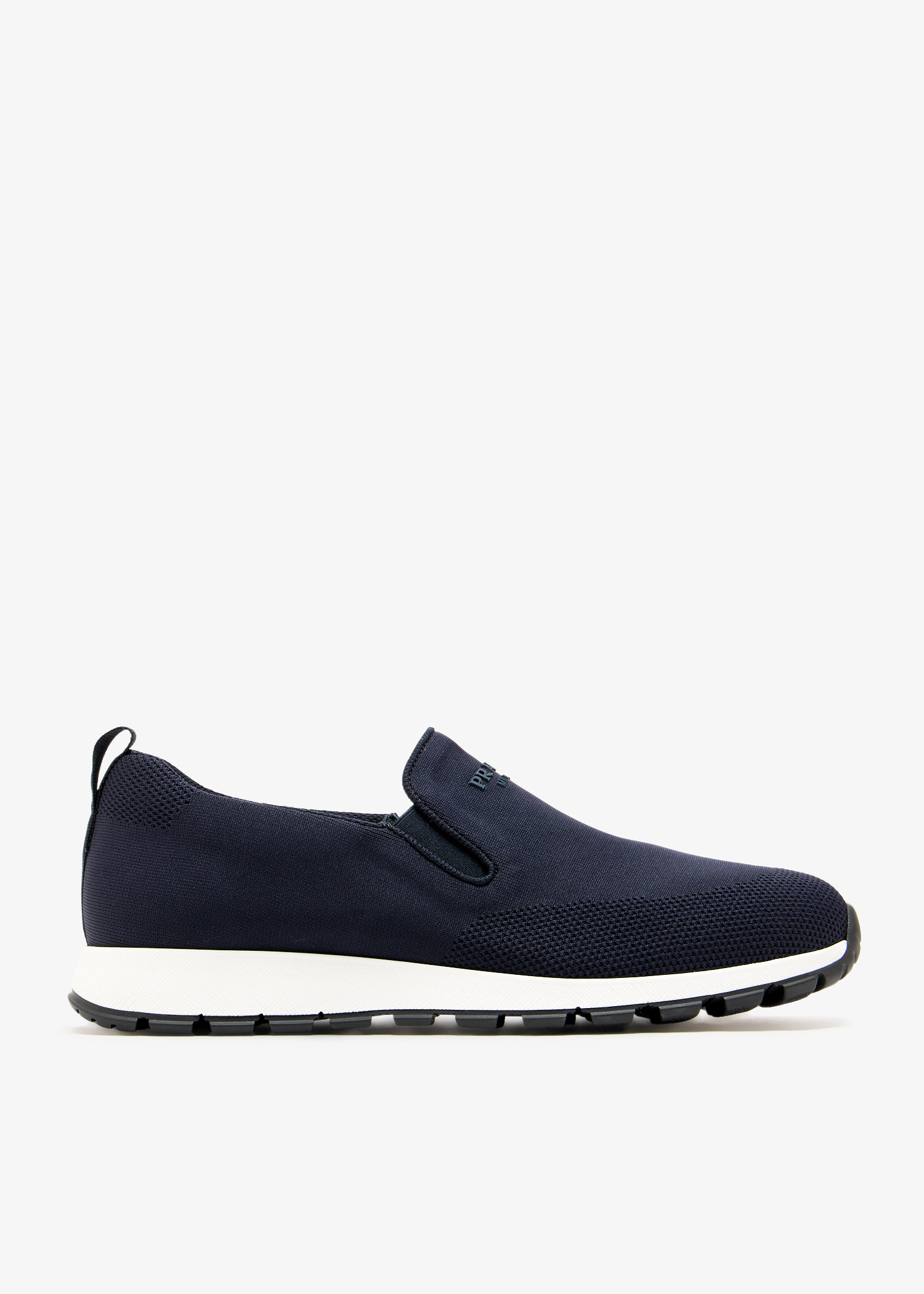 

Stretch knit slip-on sneakers, Navy