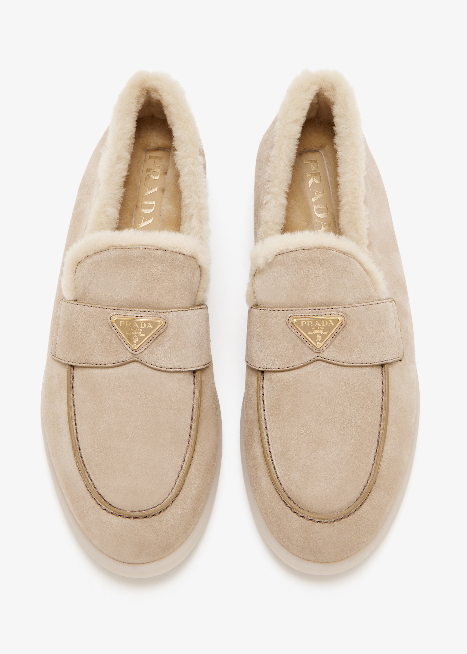 

Suede loafers, Beige