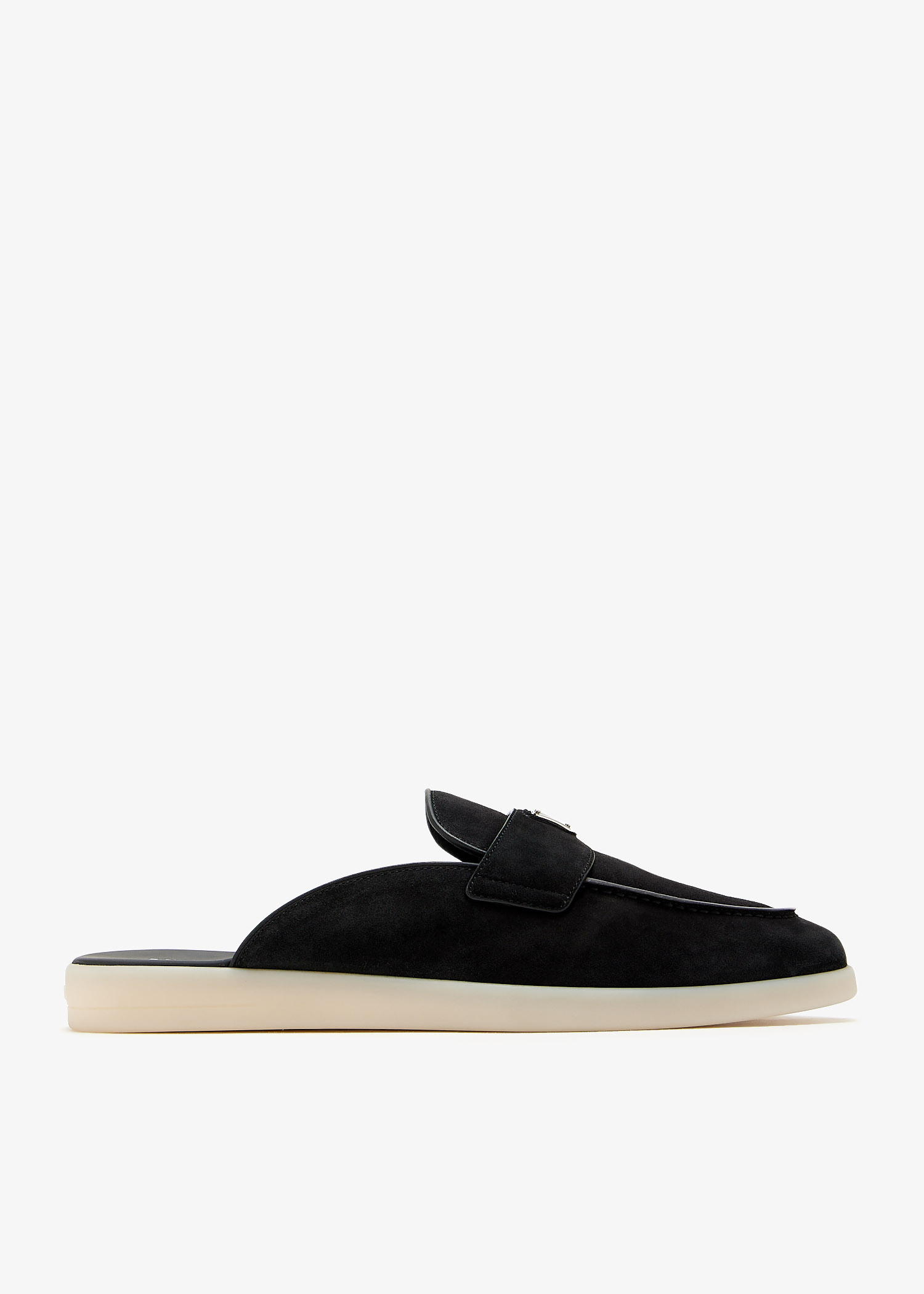 

Suede mules, Black
