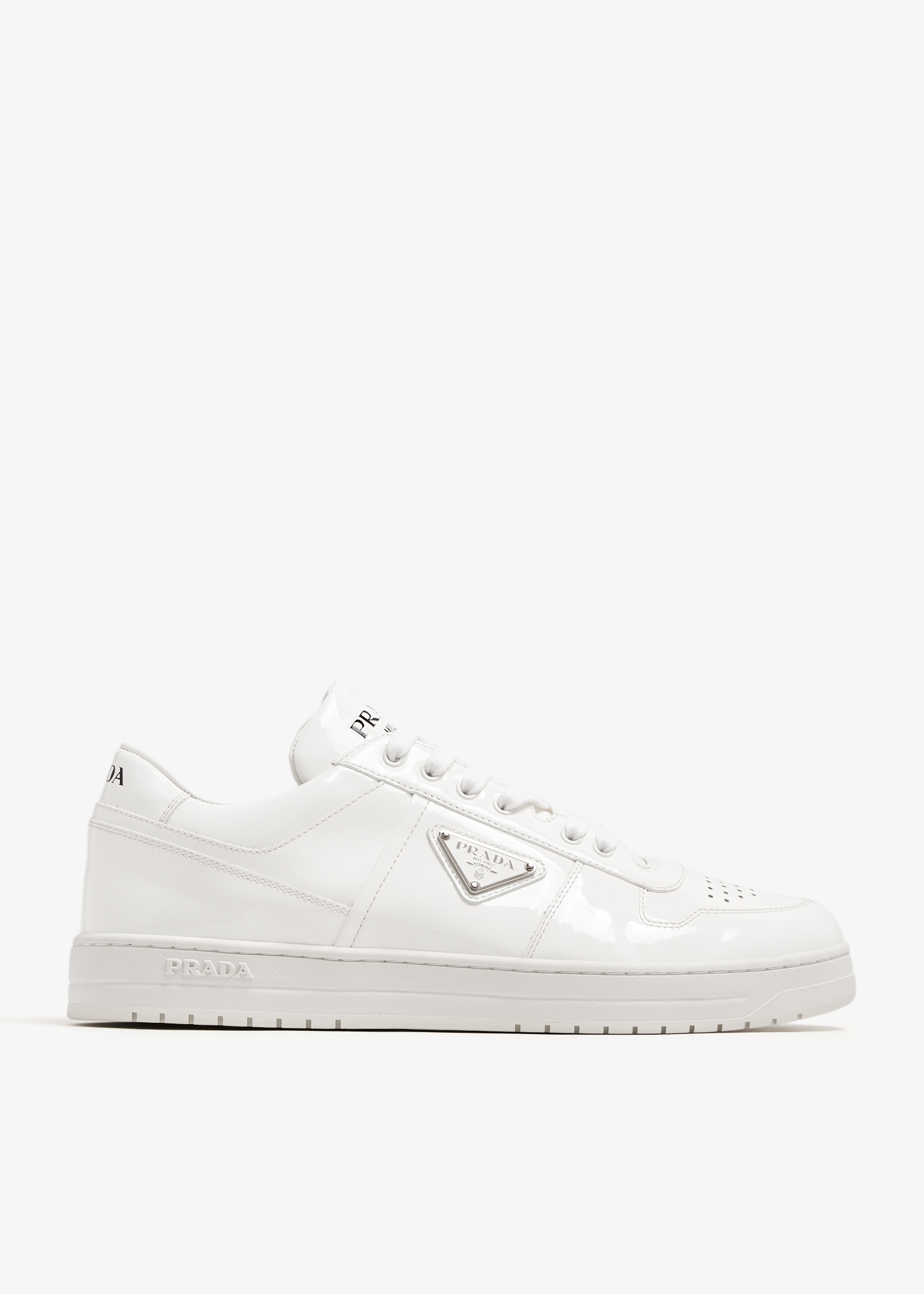 

Downtown patent leather sneakers, White
