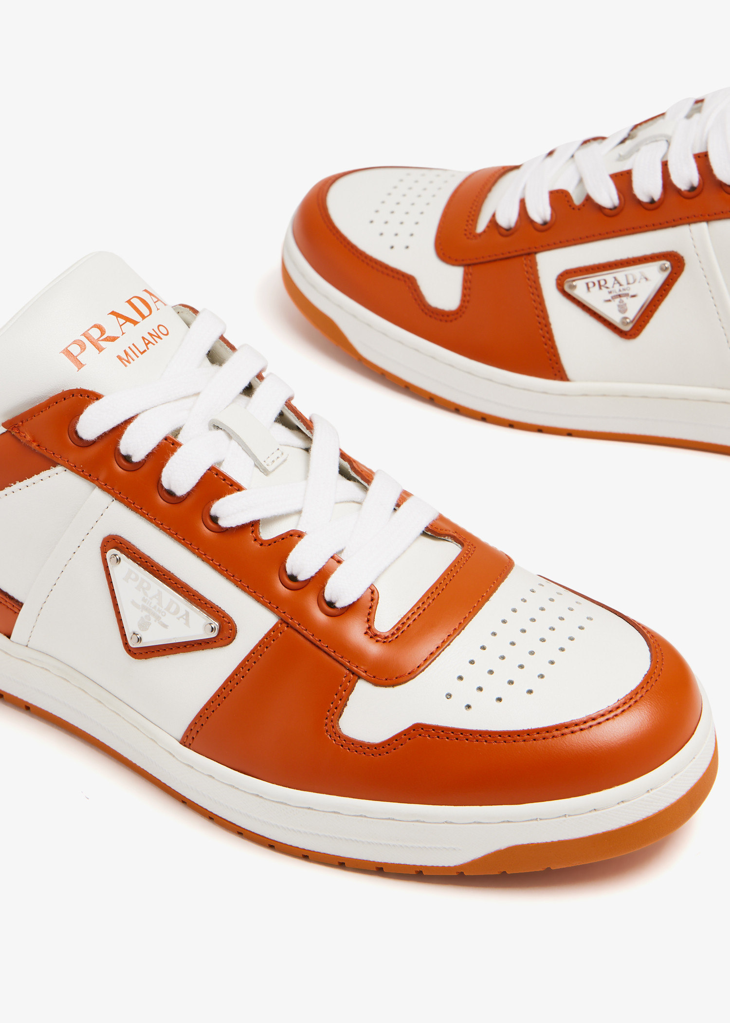 Orange prada on sale sneakers