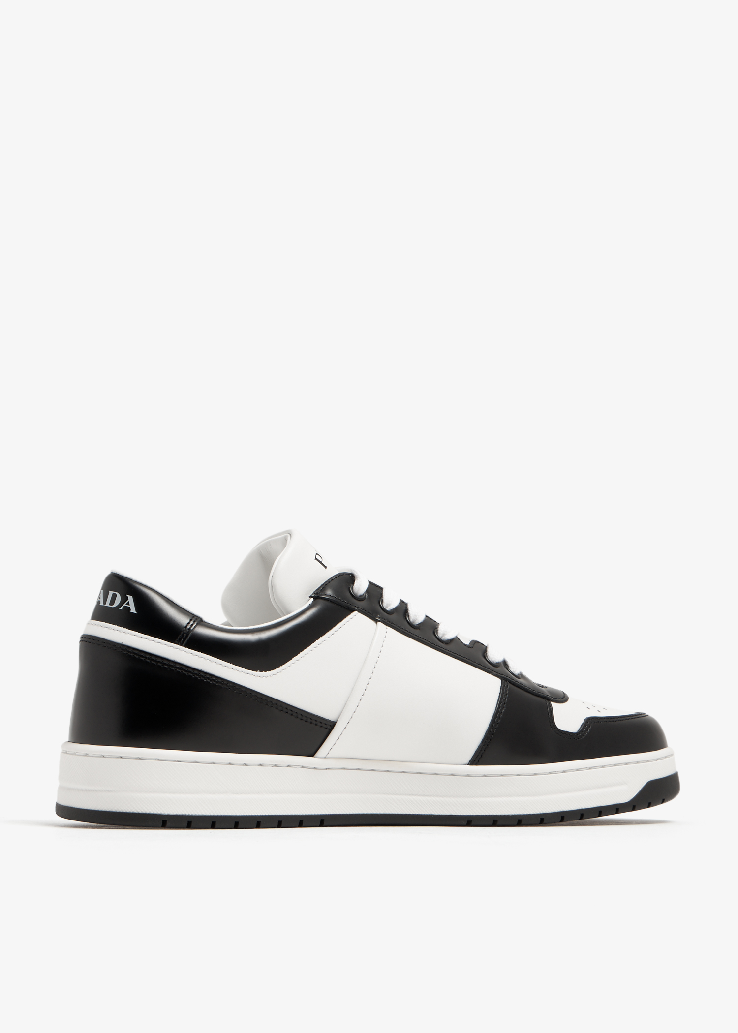 Prada Downtown leather sneakers for Men - White in UAE