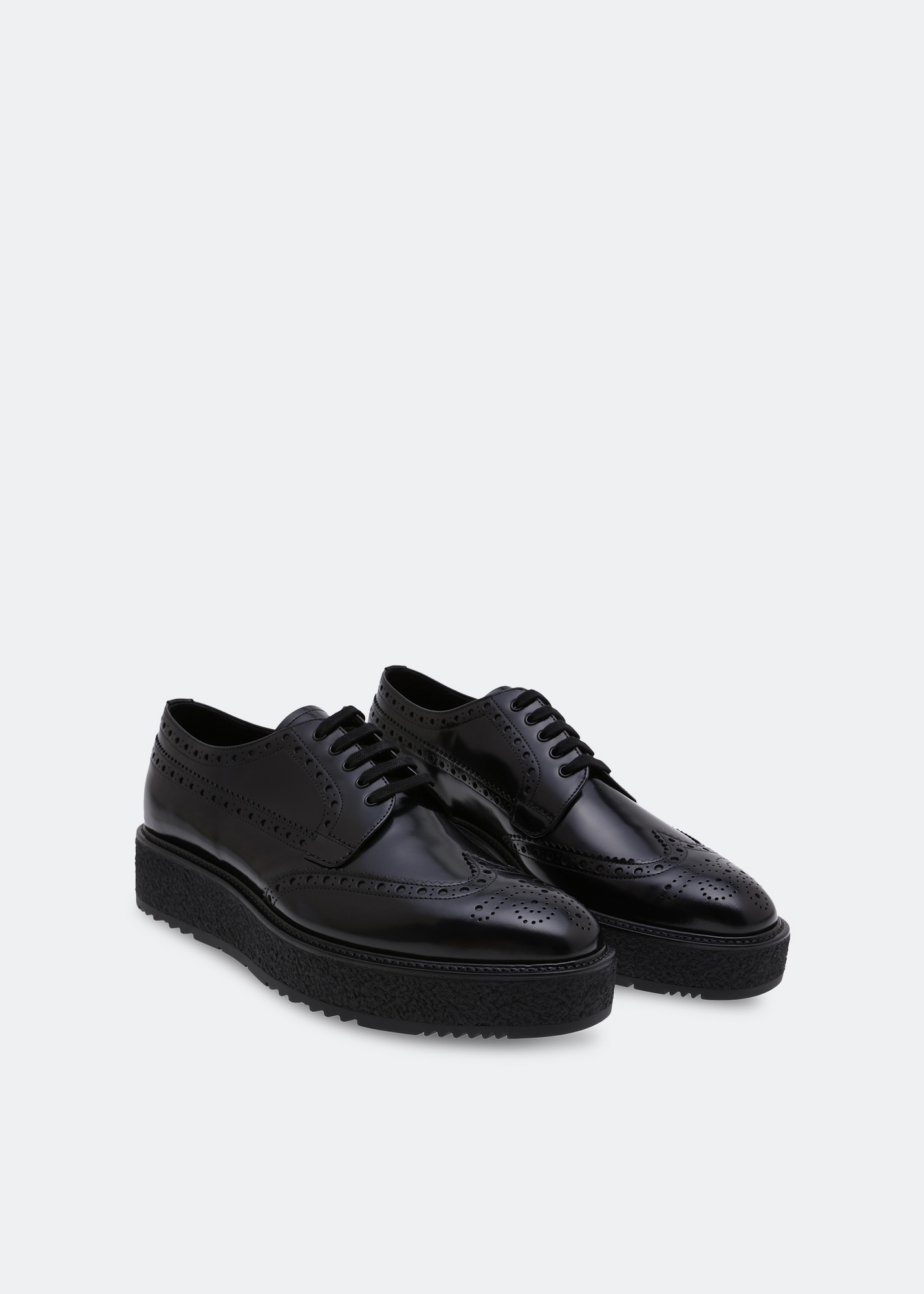 

Modernista lace-up platform shoes, Black