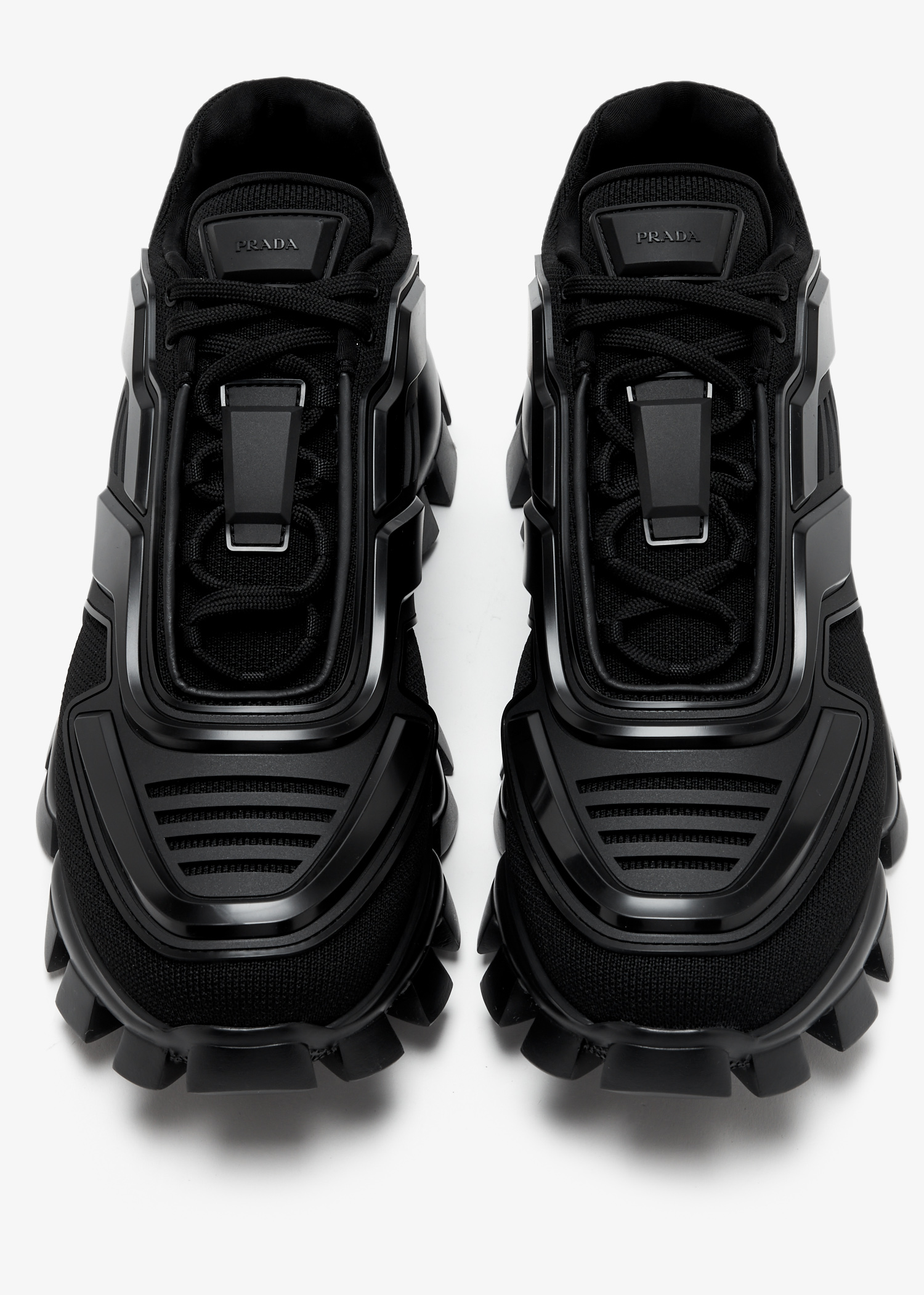 WMNS) PRADA Cloudbust Thunder Mid Top Sneakers 'Black