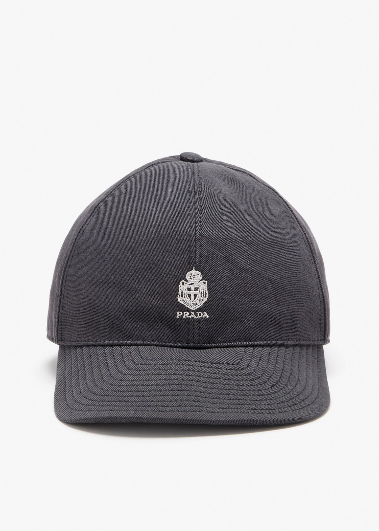 

Old gabardine baseball cap, Black