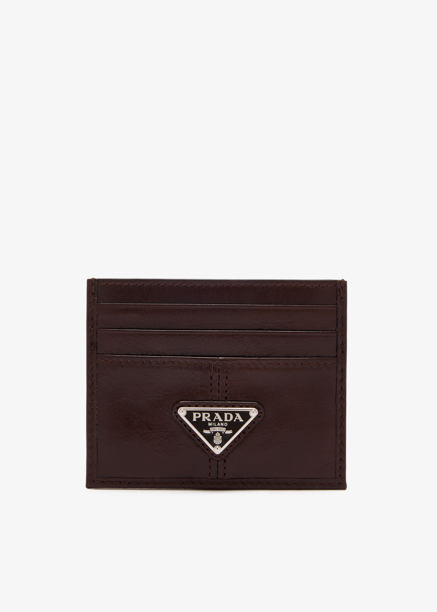 

Leather card holder, Brown