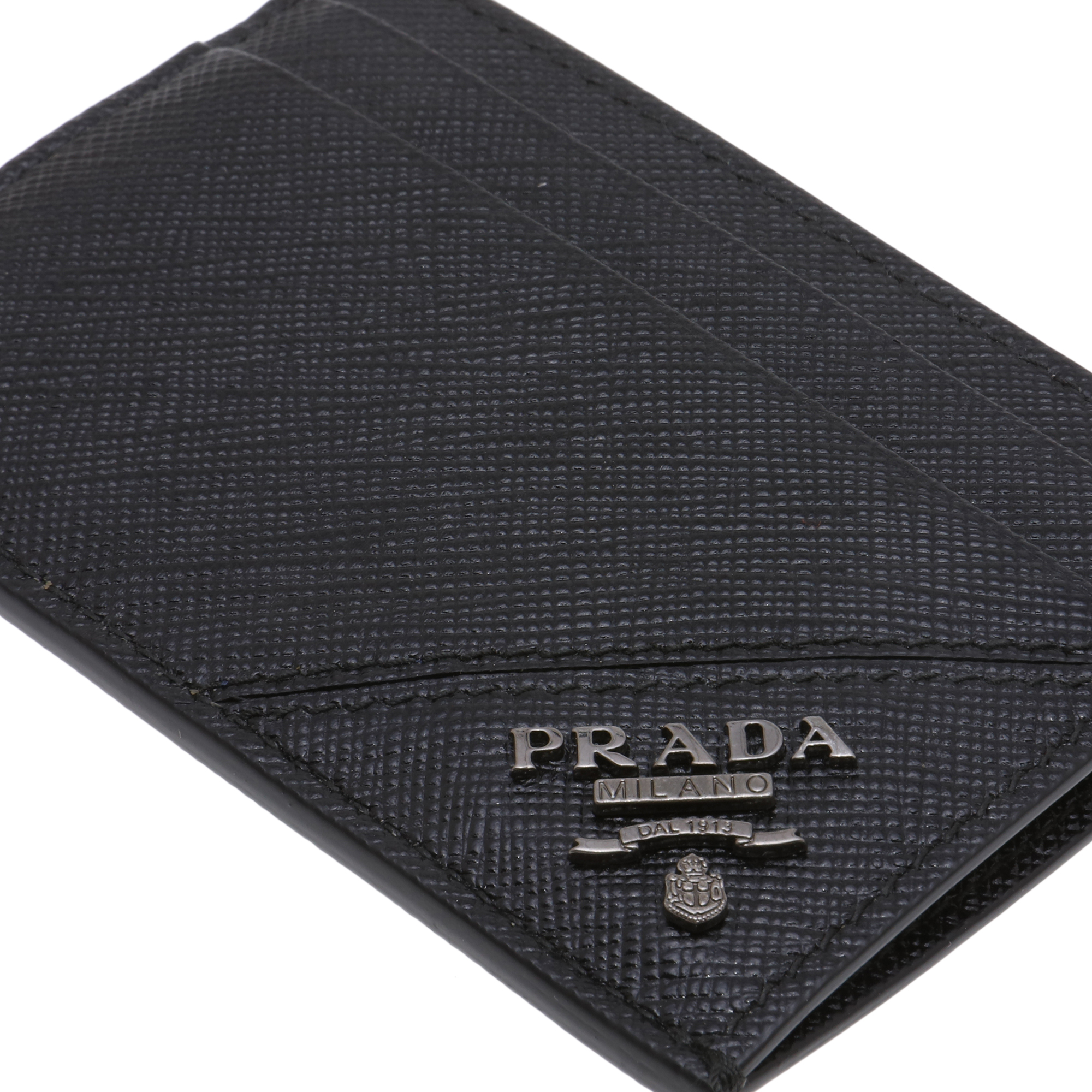 

Leather card holder, Black
