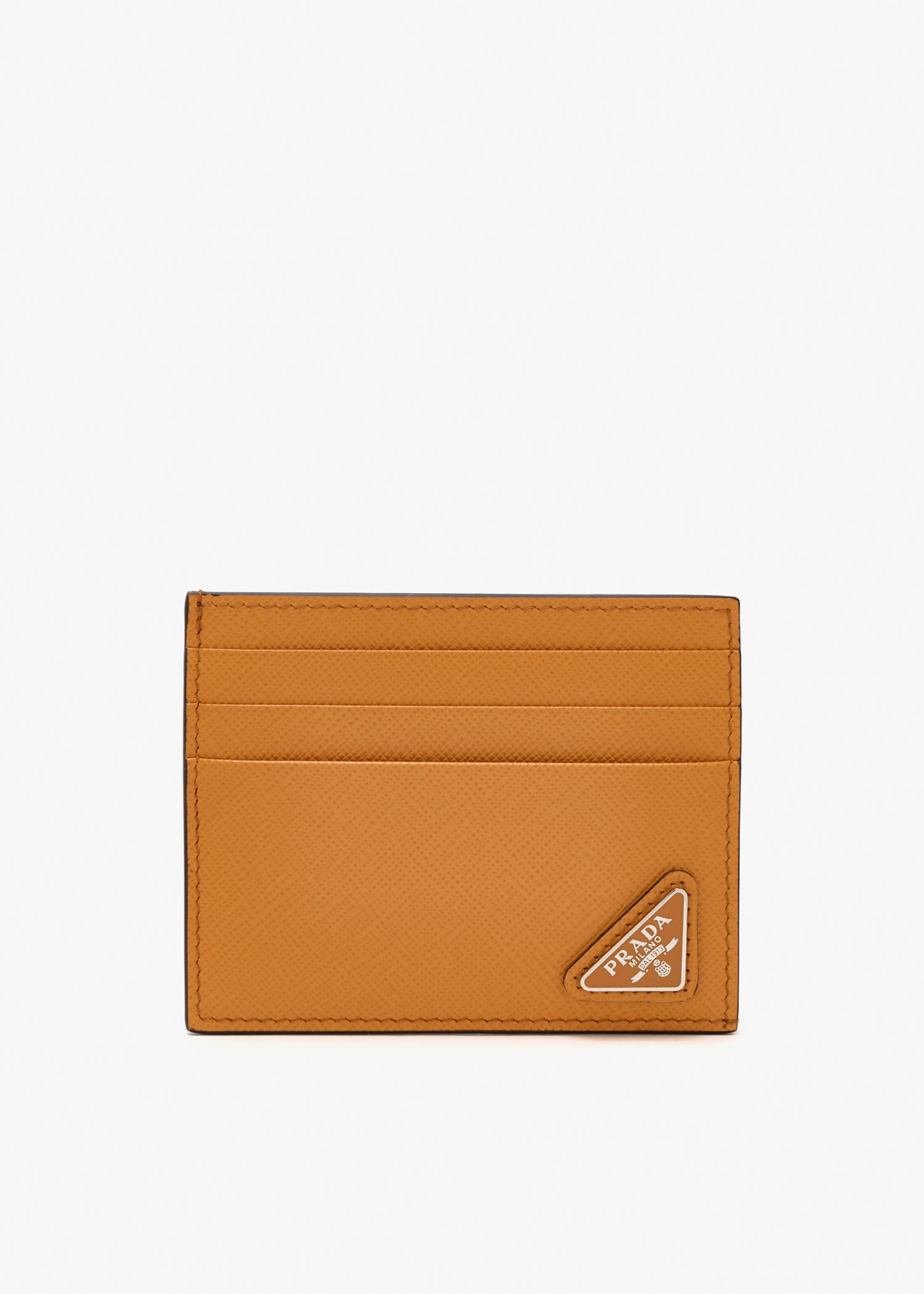 

Saffiano leather card holder, Orange