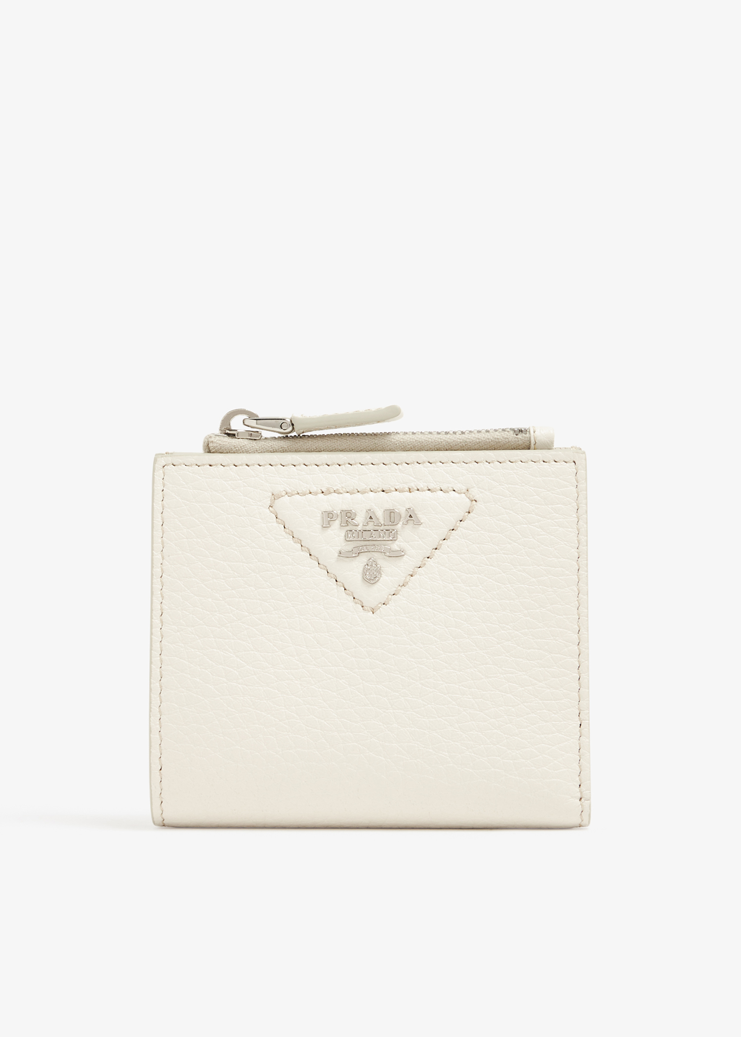 

Small leather wallet, White