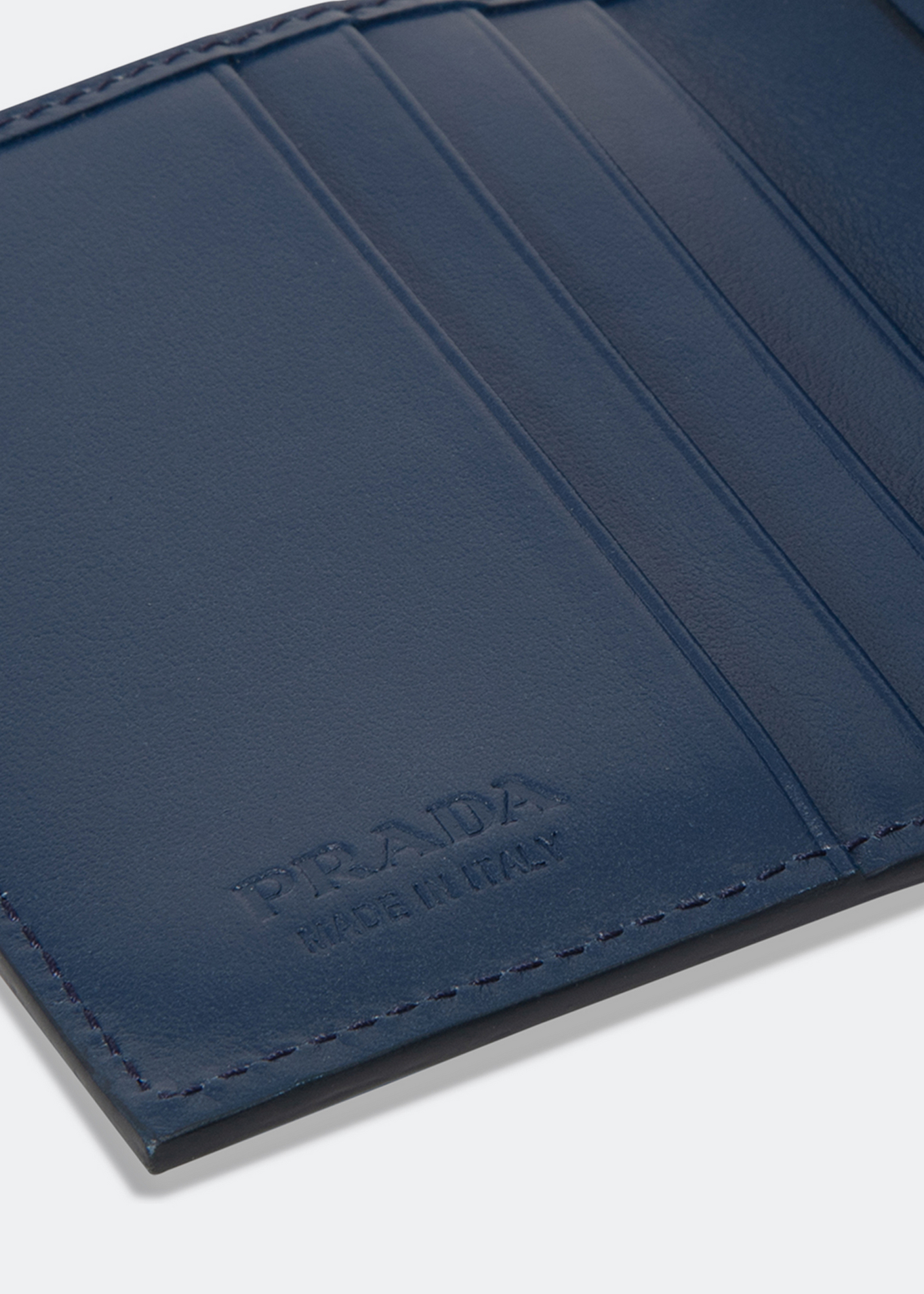 

Ostrich leather wallet, Blue
