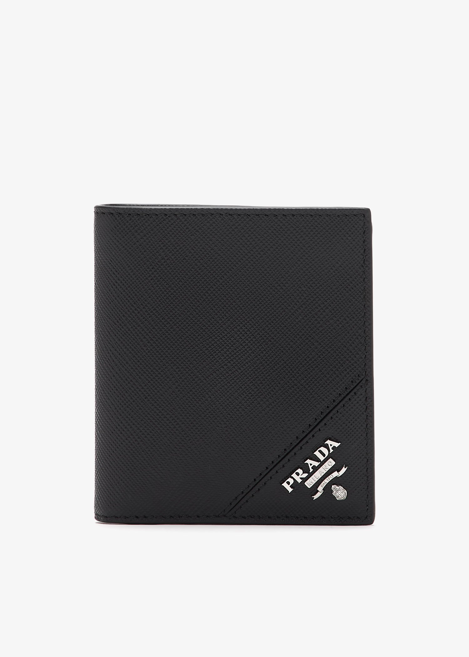 

Saffiano bi-fold wallet, Black