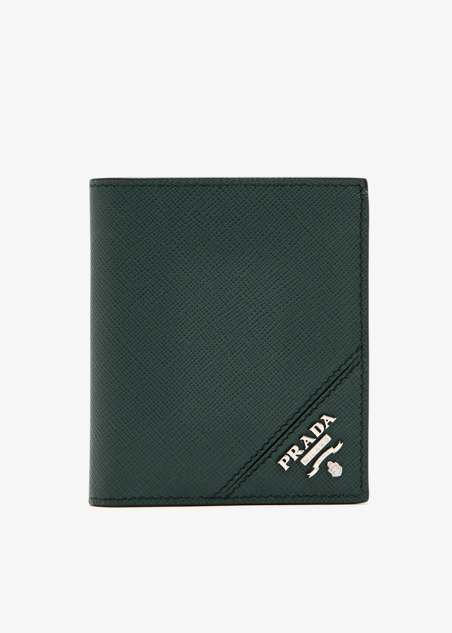 

Saffiano leather wallet, Green