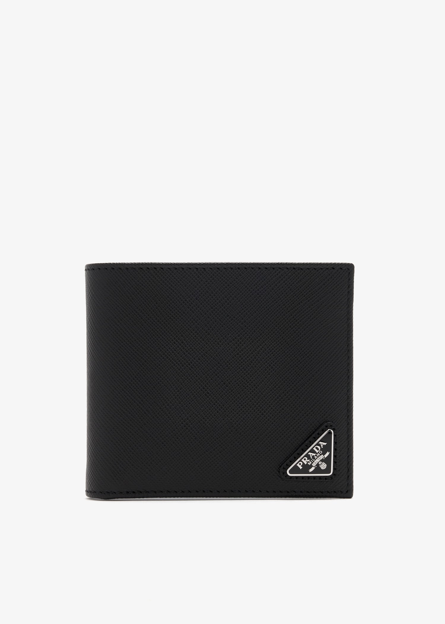 

Saffiano leather wallet, Black